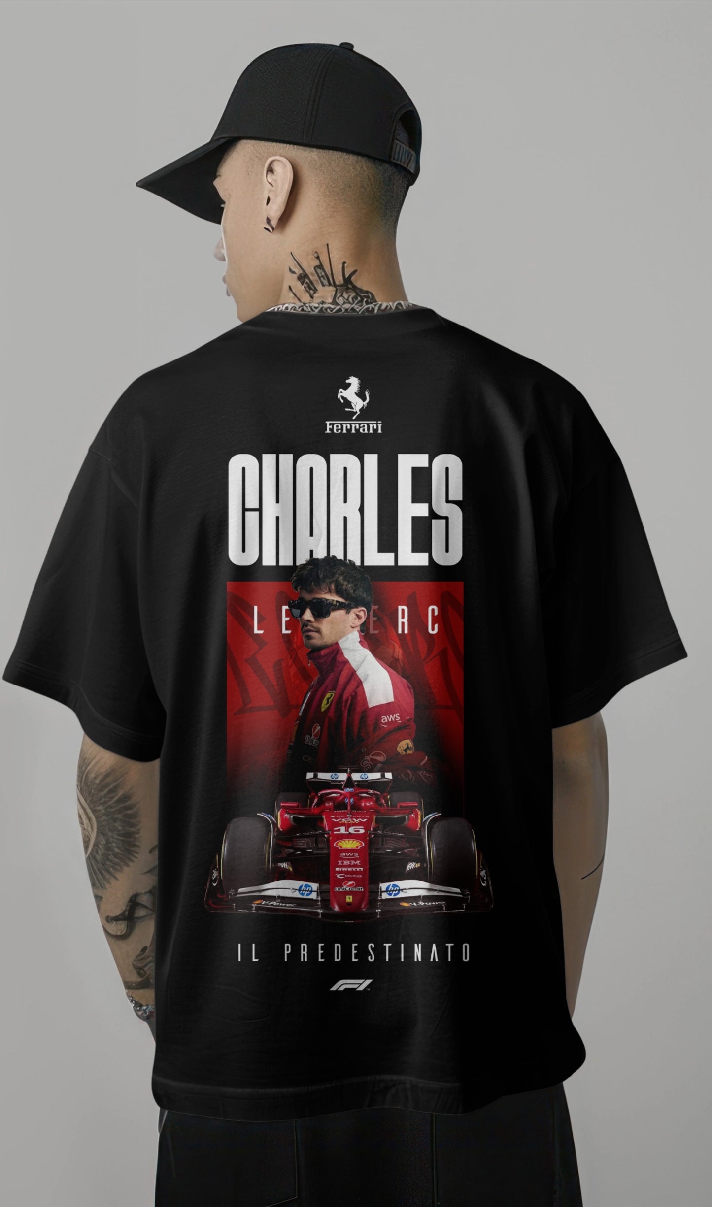 Charles Leclerc Ferrari Oversized T-Shirt