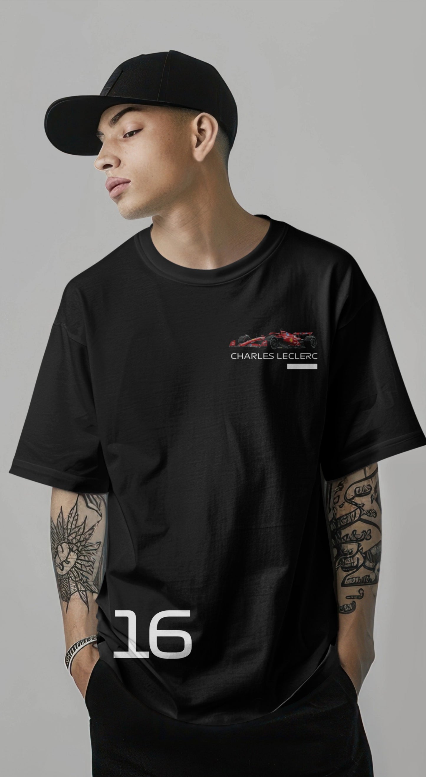 Charles Leclerc Ferrari Oversized T-Shirt