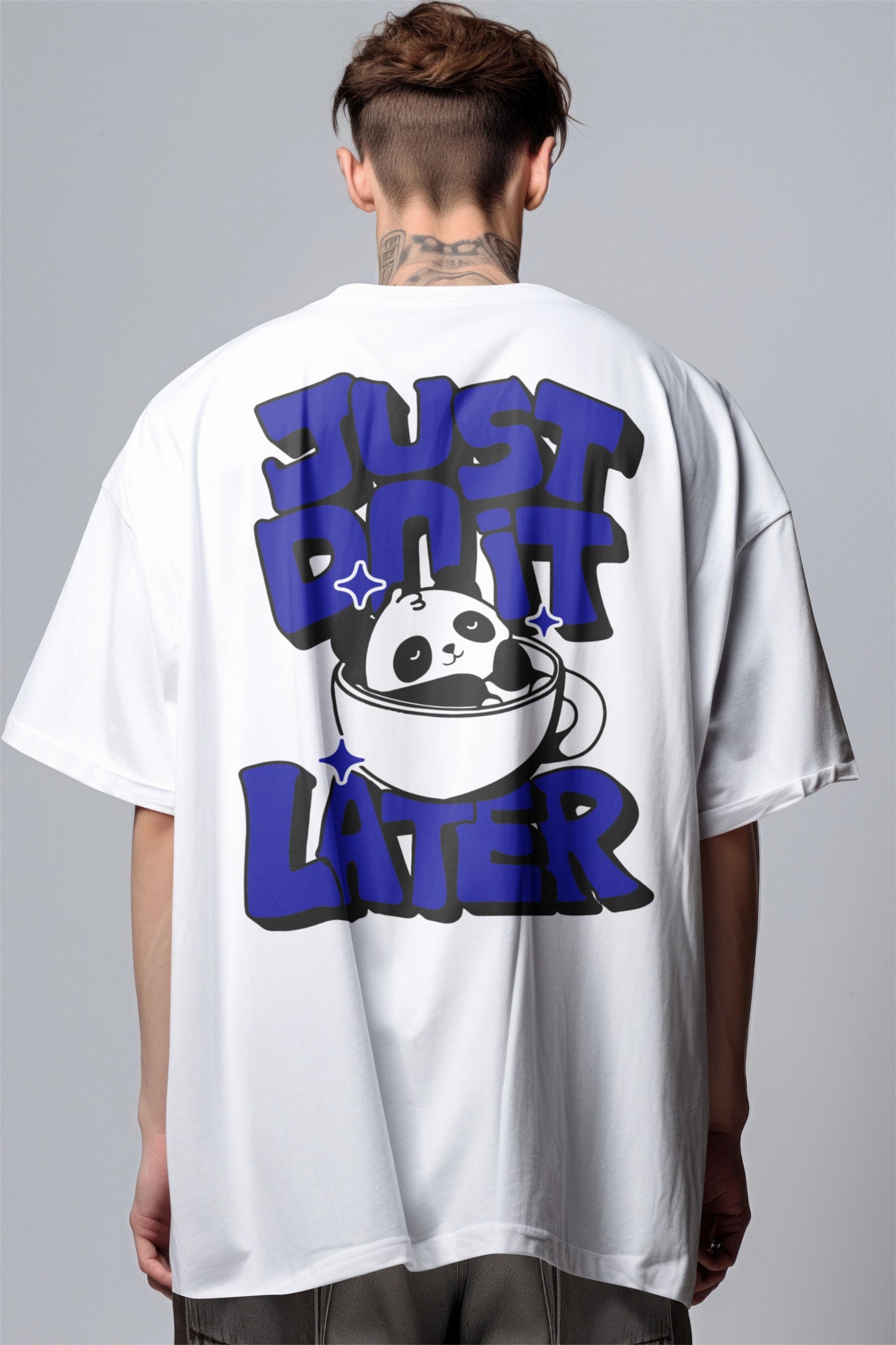 Lazy Panda Graphic Printed Oversized T-Shirt Harble Outfits