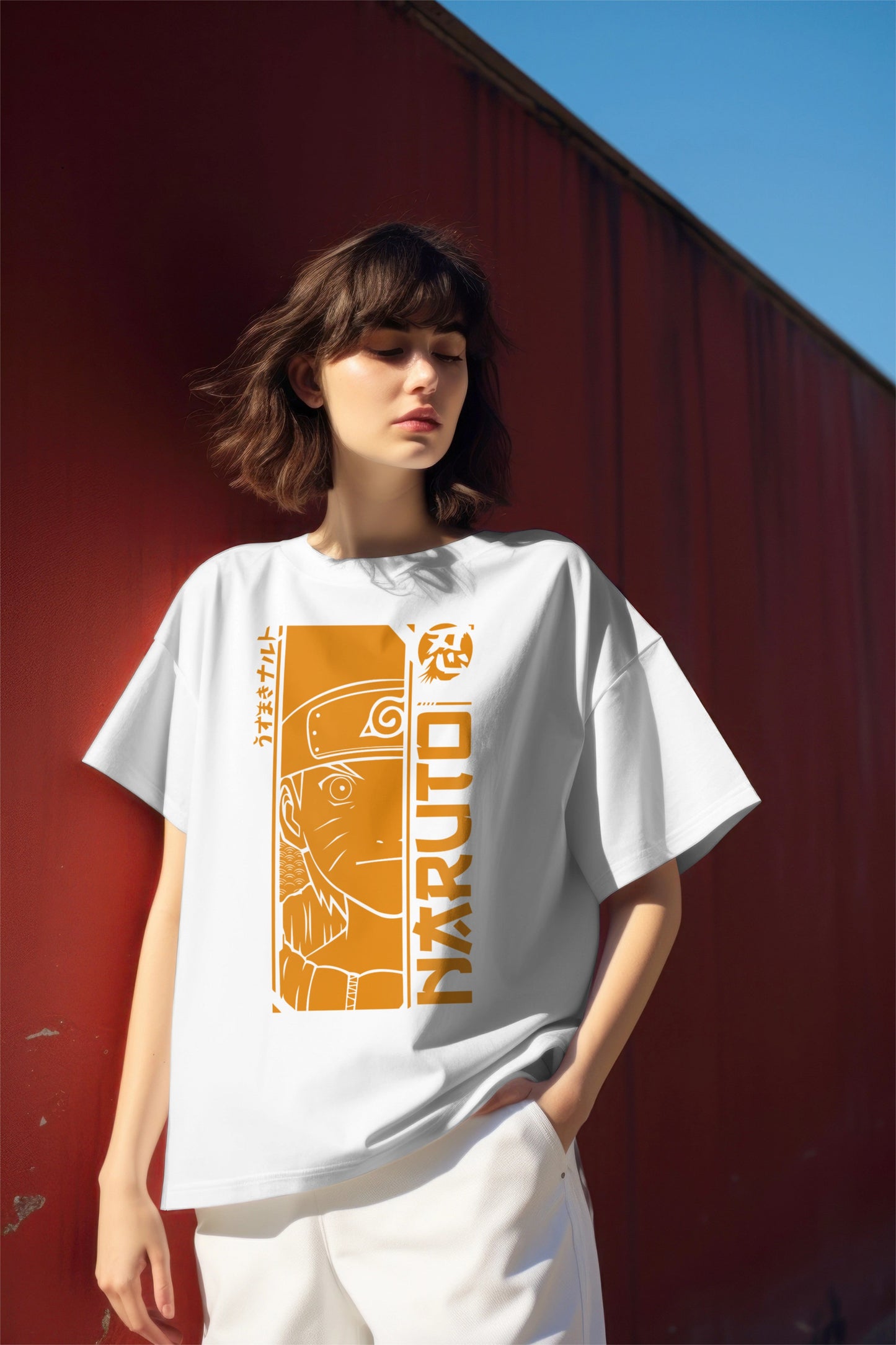 Naruto Vintage Manga Panel Graphic Printed Oversized T-shirt Harble Outfits