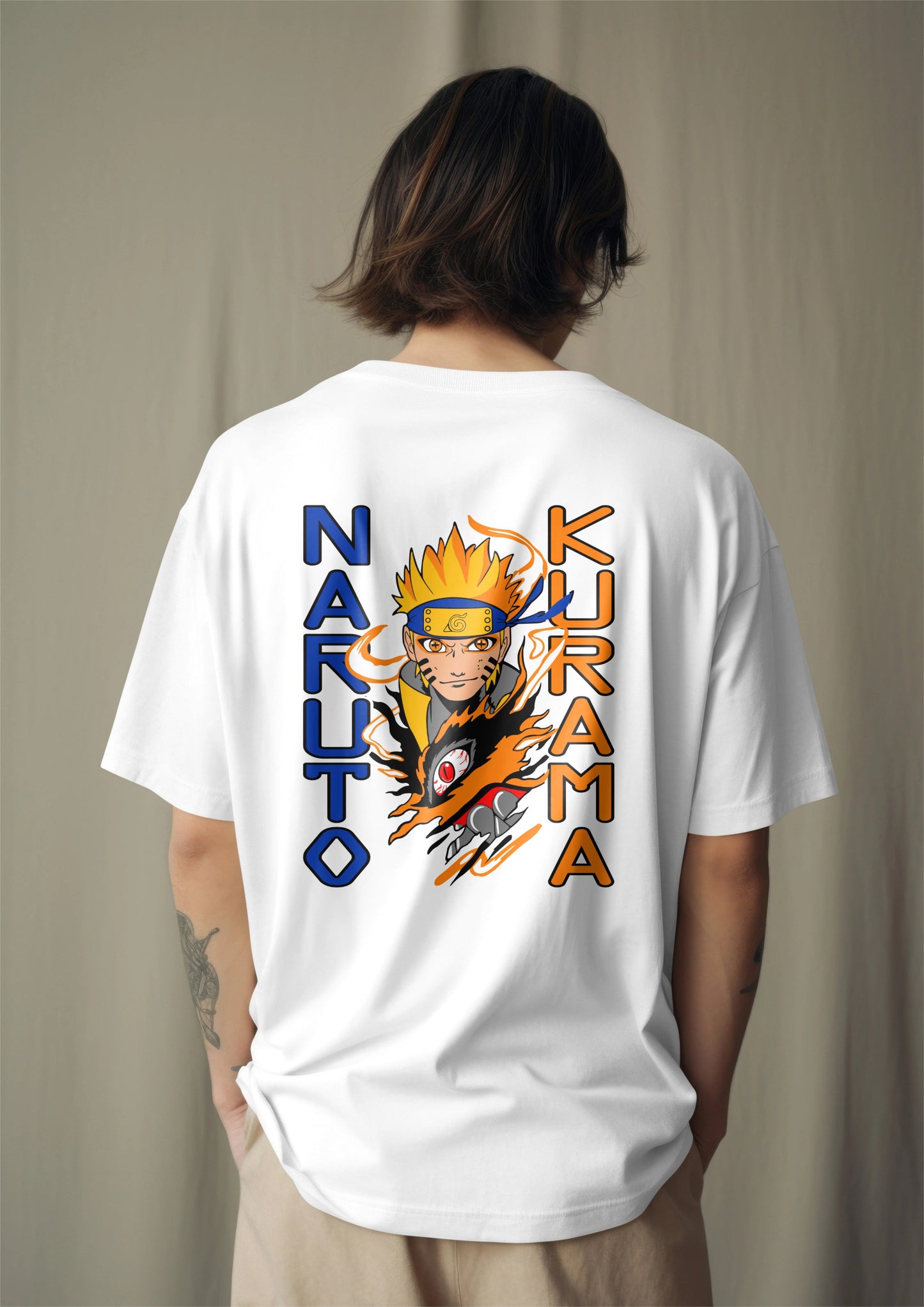 Naruto Kurama Graphic Printed Oversized T-shirt Harble Outfits