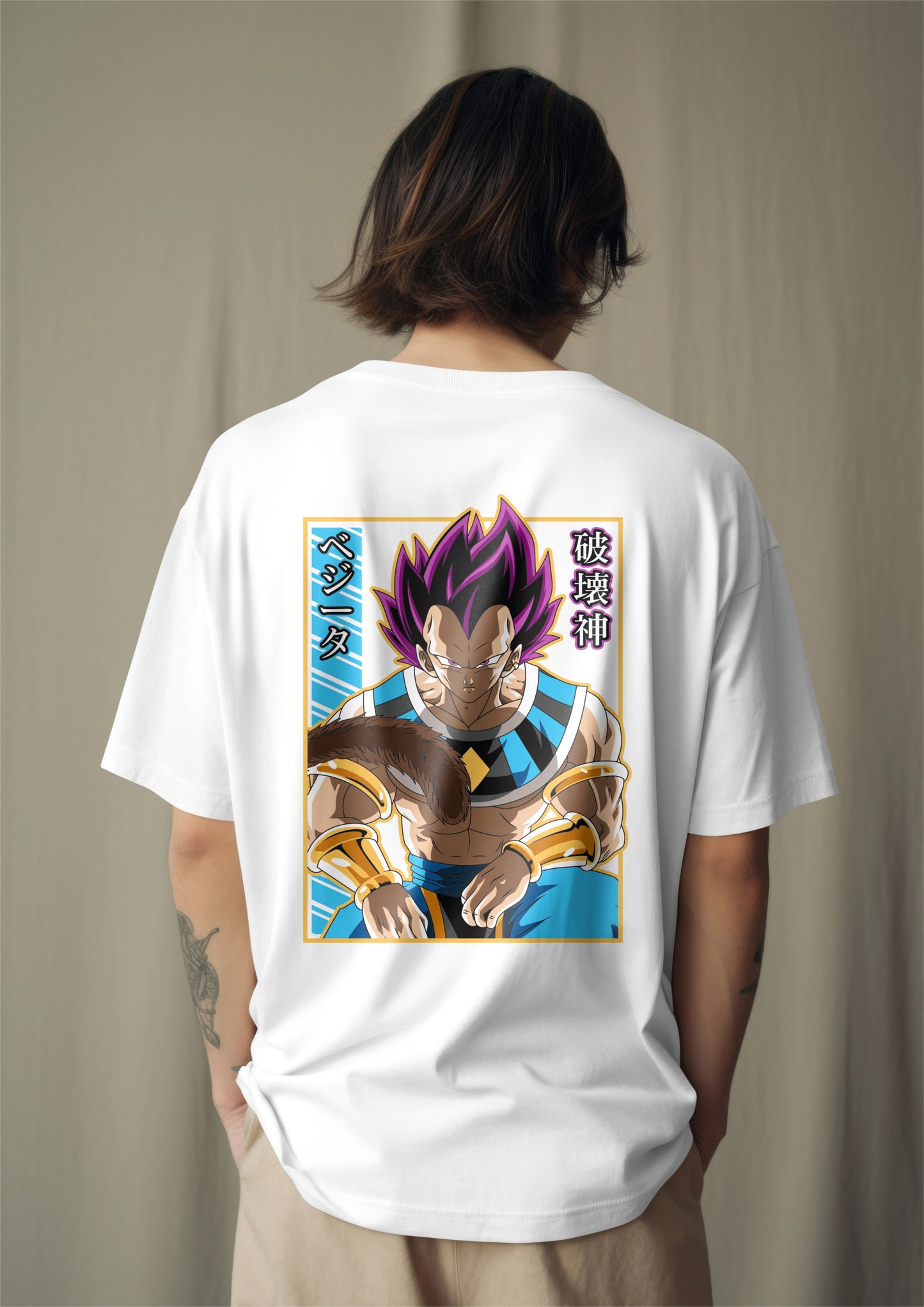 Dragon Ball Super Vegeta Hakai Unleashed Oversized T-shirt