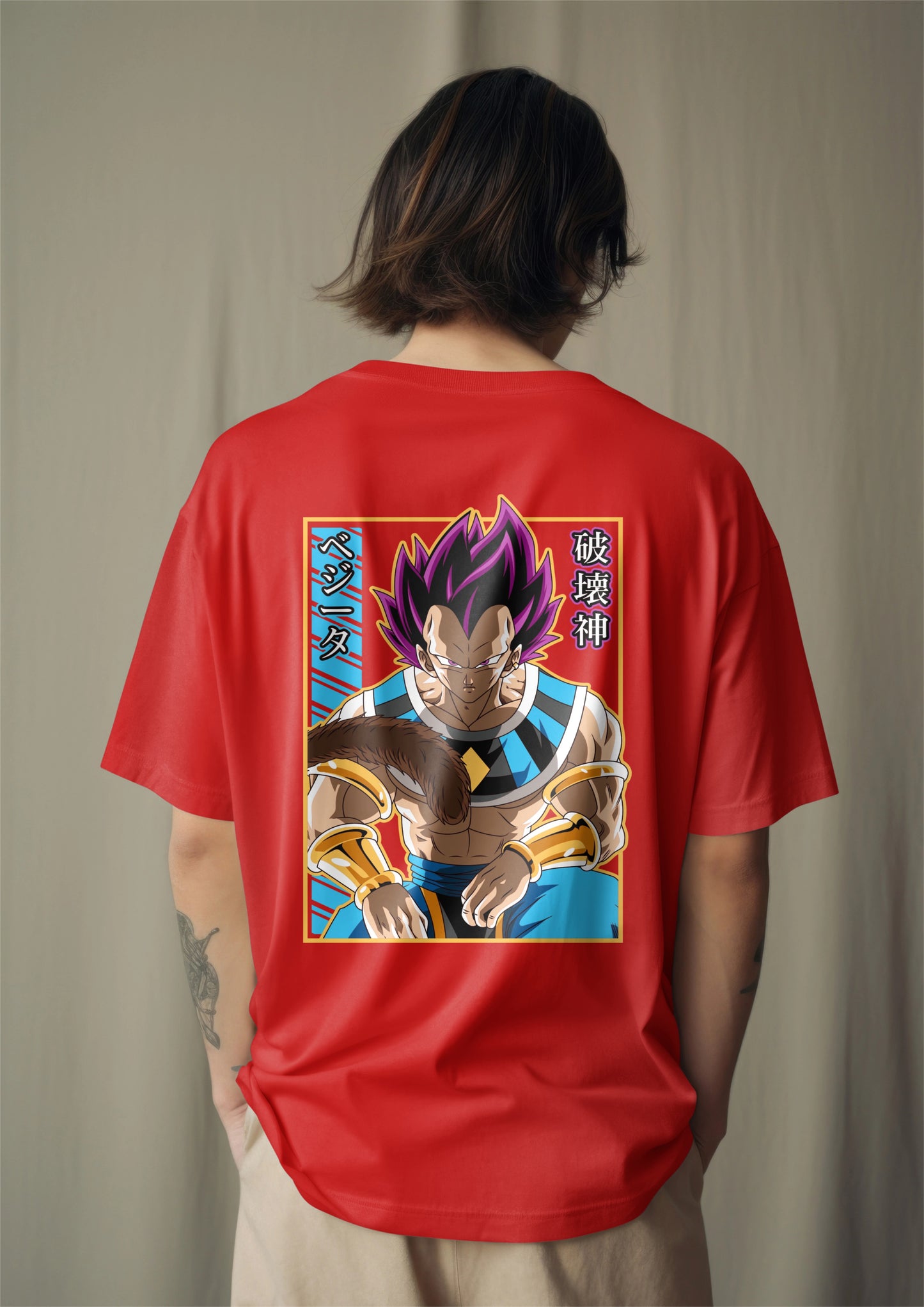Dragon Ball Super Vegeta Hakai Unleashed Oversized T-shirt
