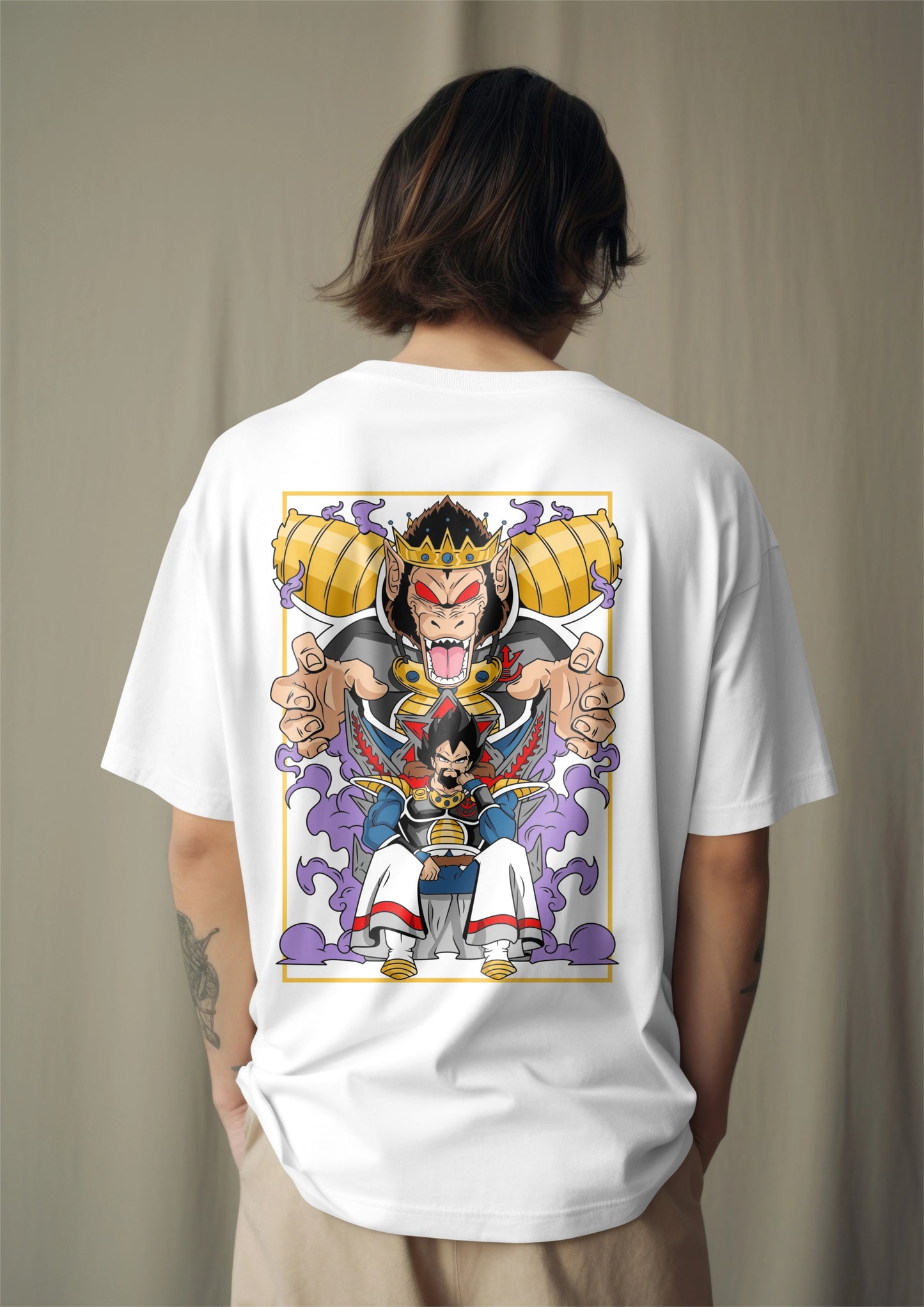 Dragon Ball Z Vegeta "Prince of Destruction" Printed Oversized T-shirt