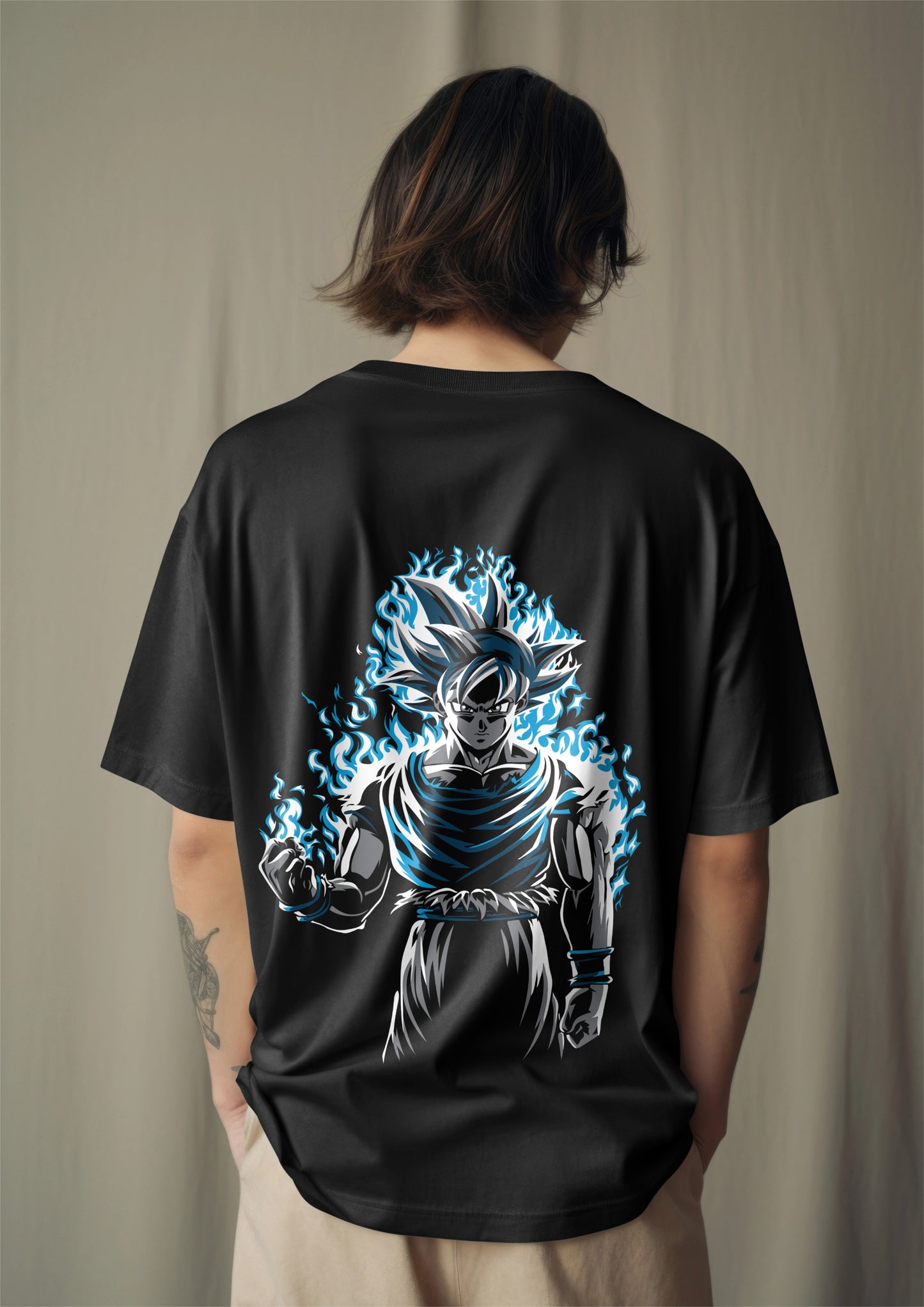 Goku - Ultra instinct Graphic Printed Oversized T-shirt