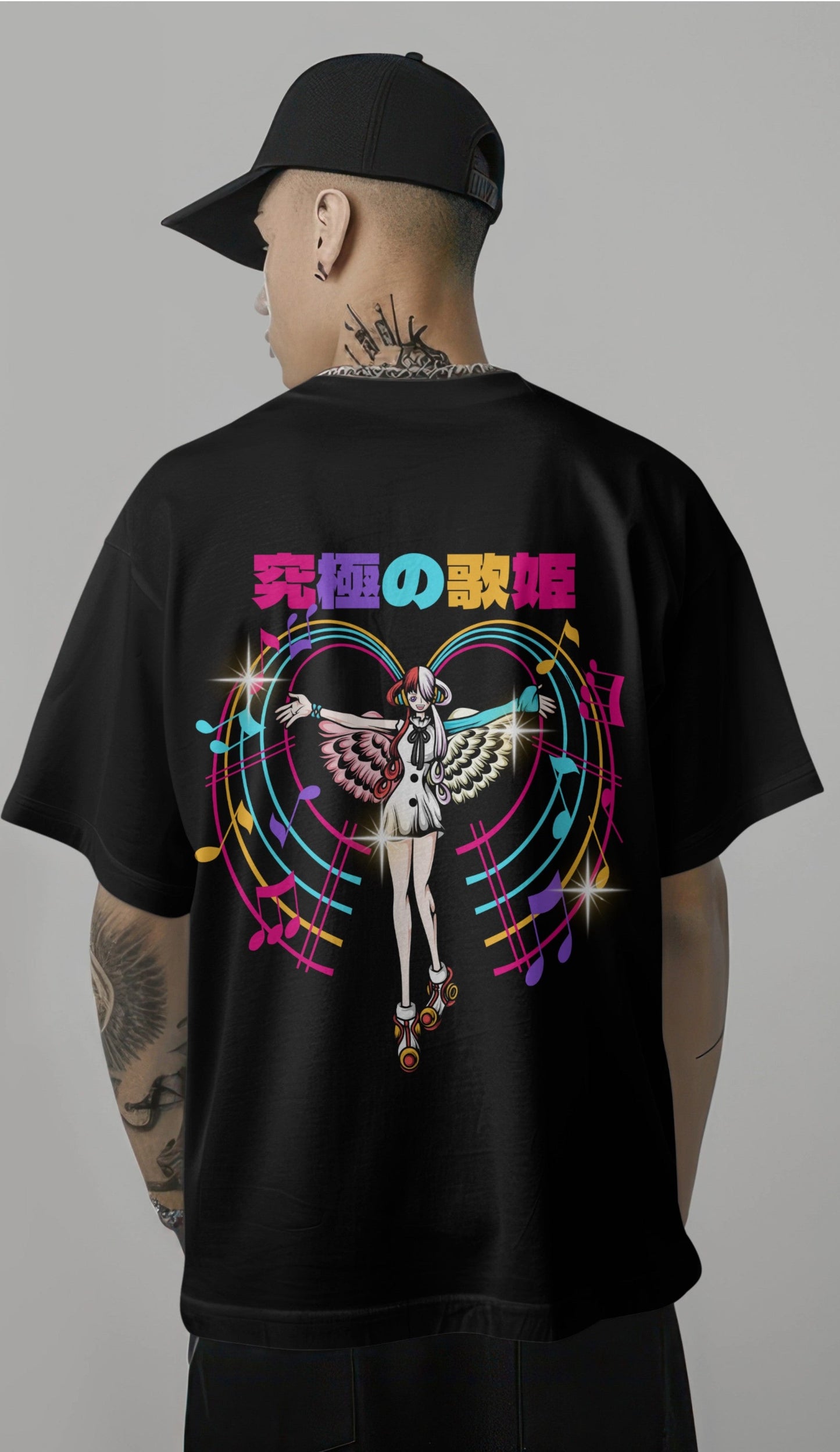 One Piece Uta Graphic Printed Oversized T-shirt Harble Outfits