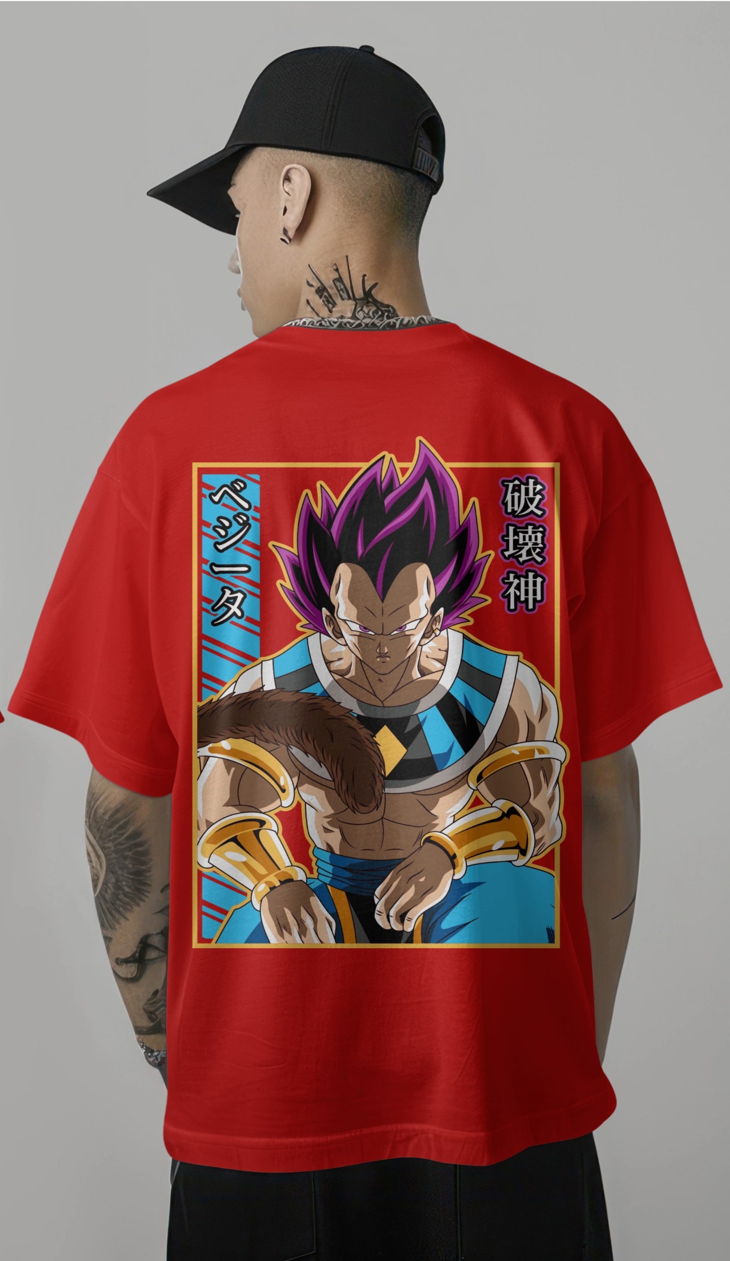 Dragon Ball Super Vegeta Hakai Unleashed Oversized T-shirt