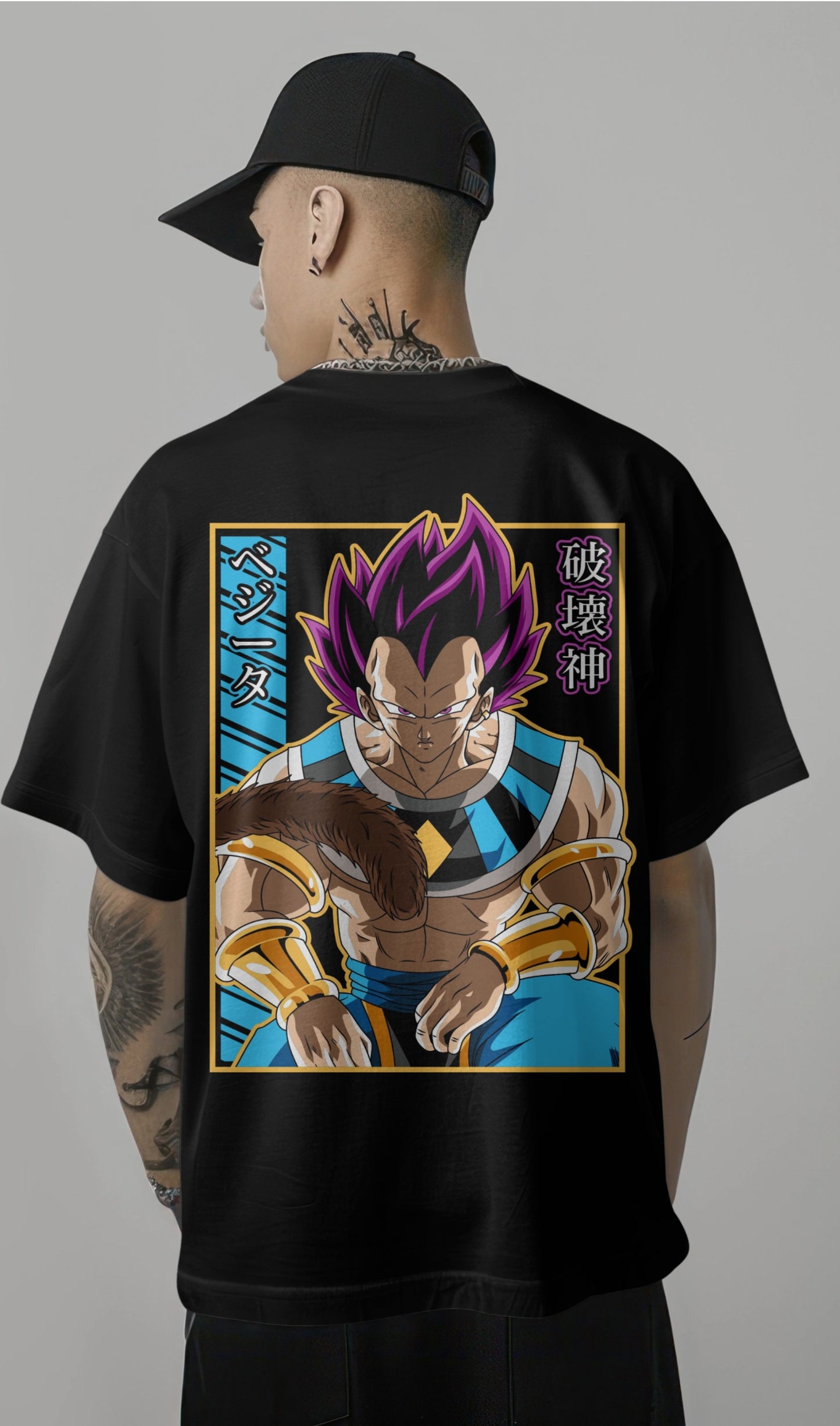 Dragon Ball Super Vegeta Hakai Unleashed Oversized T-shirt