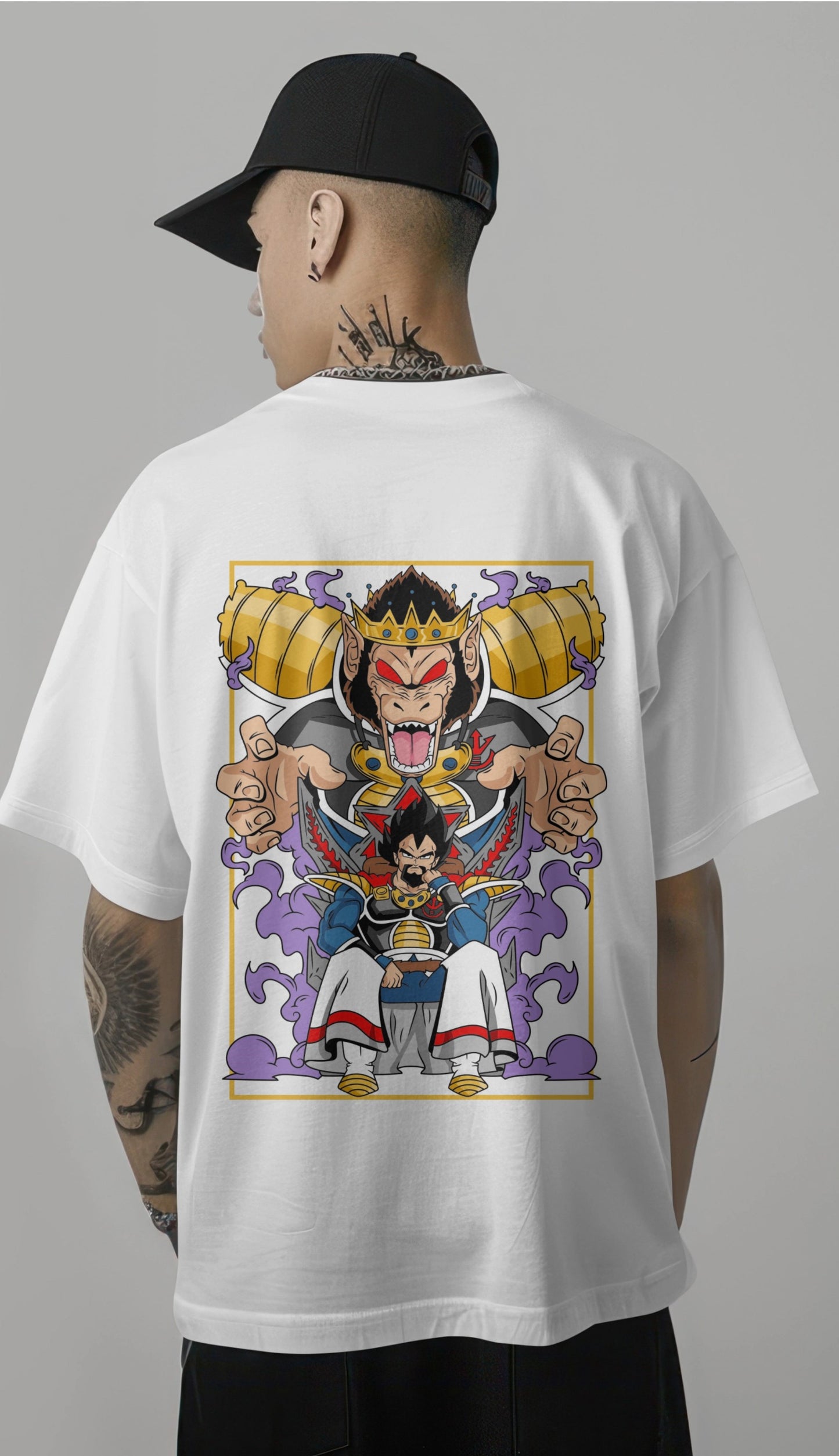 Dragon Ball Z Vegeta "Prince of Destruction" Printed Oversized T-shirt