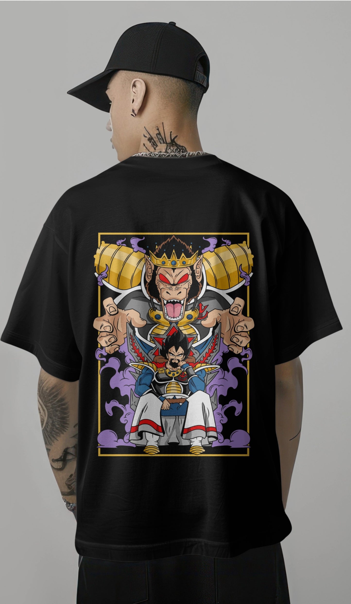 Dragon Ball Z Vegeta "Prince of Destruction" Printed Oversized T-shirt