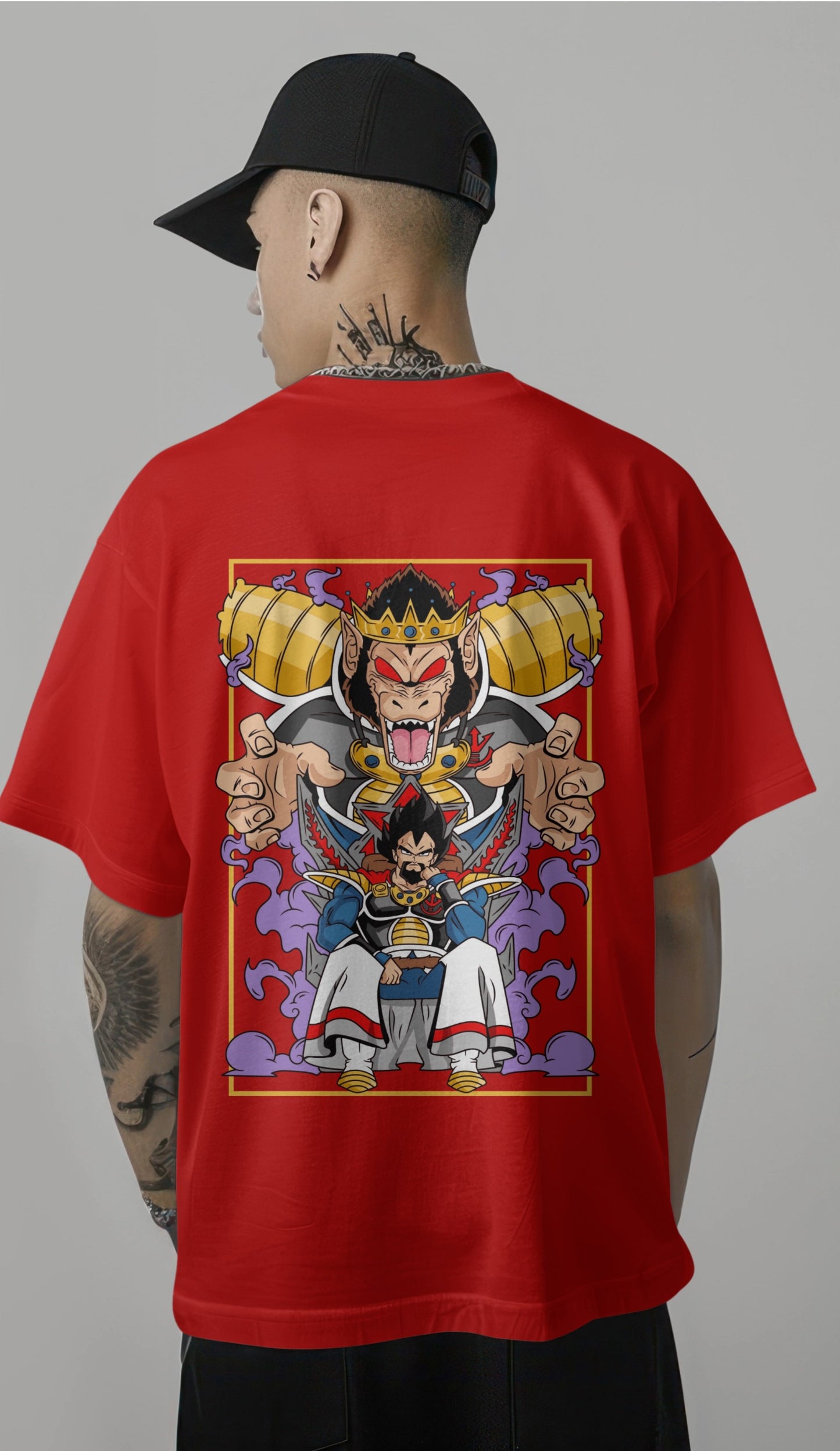 Dragon Ball Z Vegeta "Prince of Destruction" Printed Oversized T-shirt