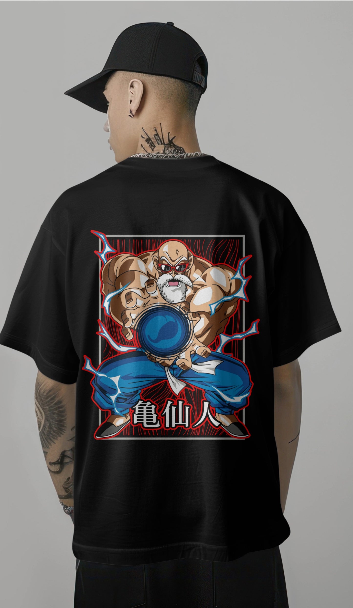 Master Roshi Graphic Printed Oversized T-shirt