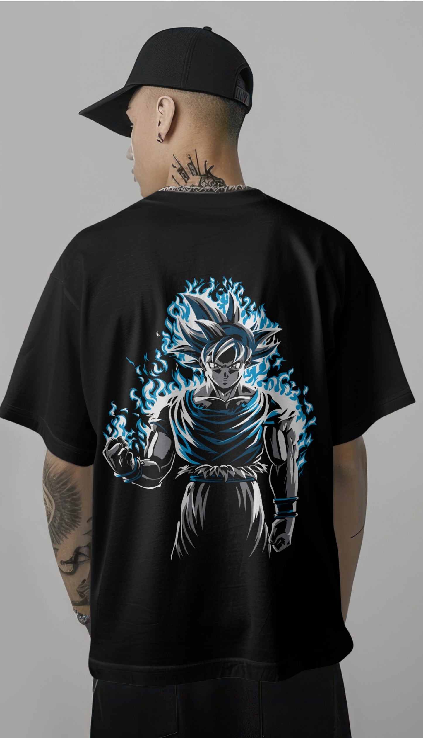 Goku - Ultra instinct Graphic Printed Oversized T-shirt