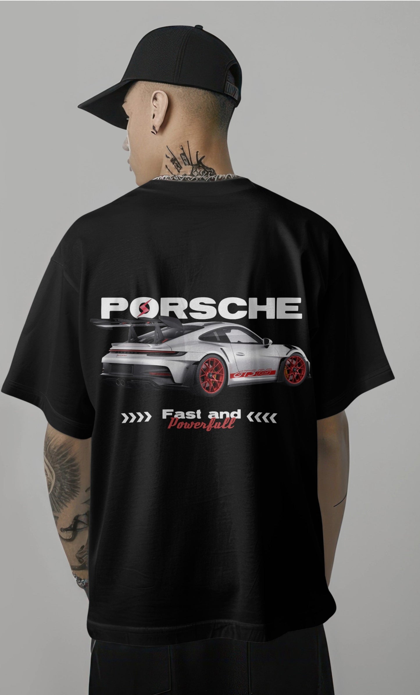 Porsche GT3 RS Graphic Printed Oversized T-shirt Harble Outfits