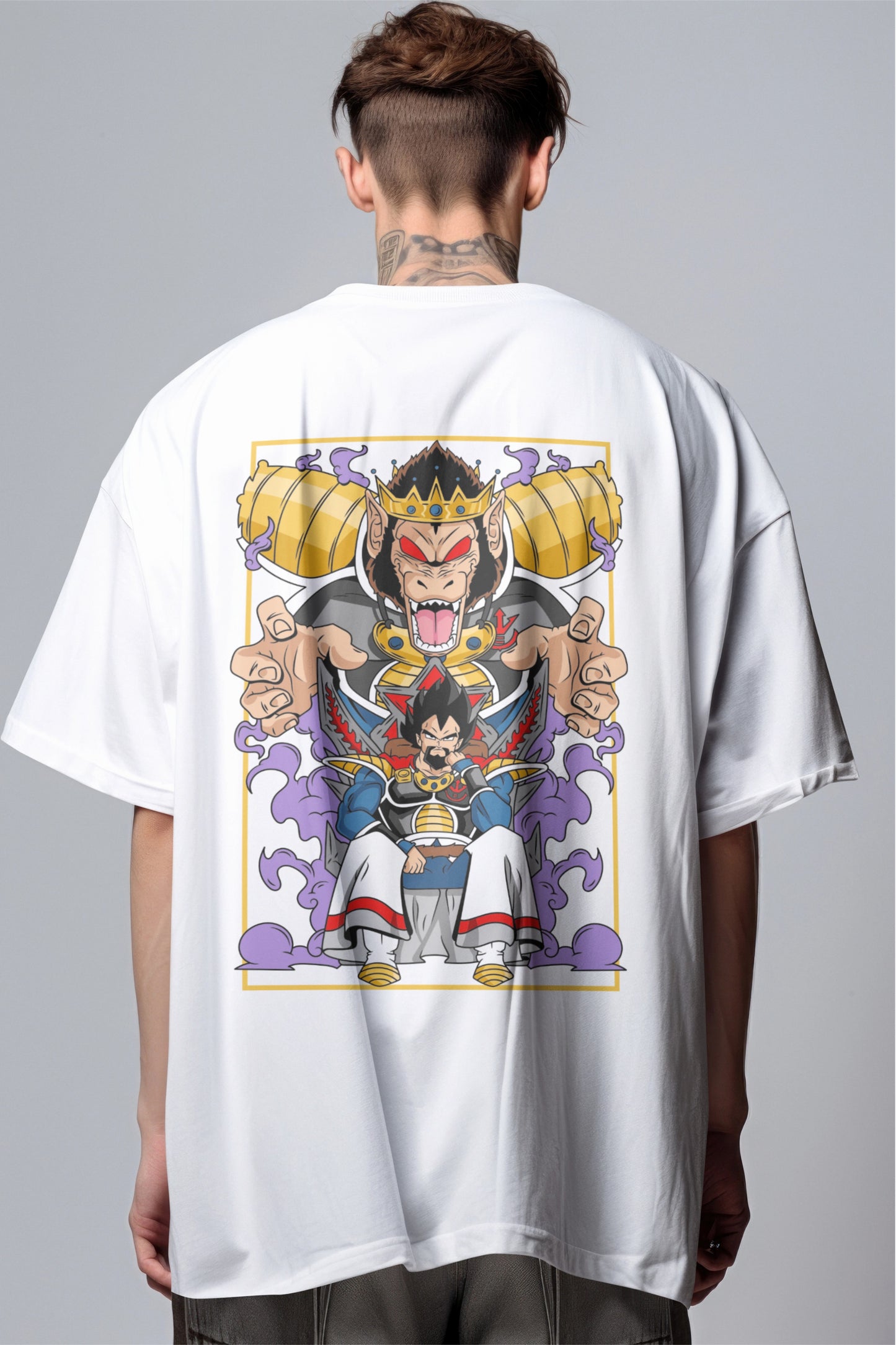 Dragon Ball Z Vegeta "Prince of Destruction" Printed Oversized T-shirt