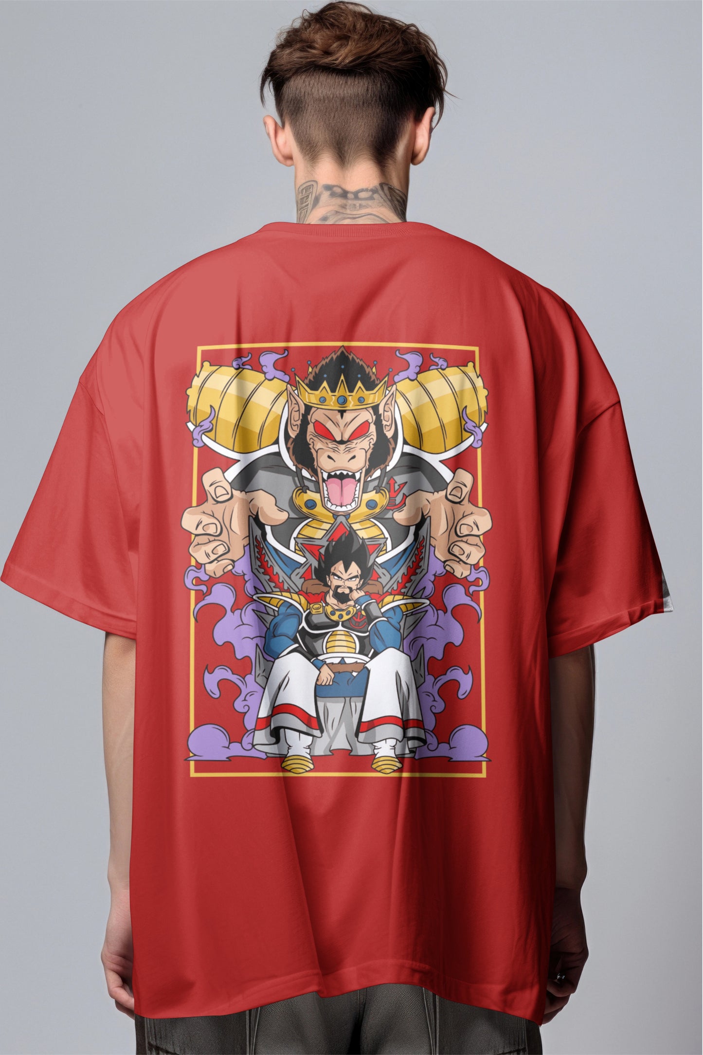 Dragon Ball Z Vegeta "Prince of Destruction" Printed Oversized T-shirt