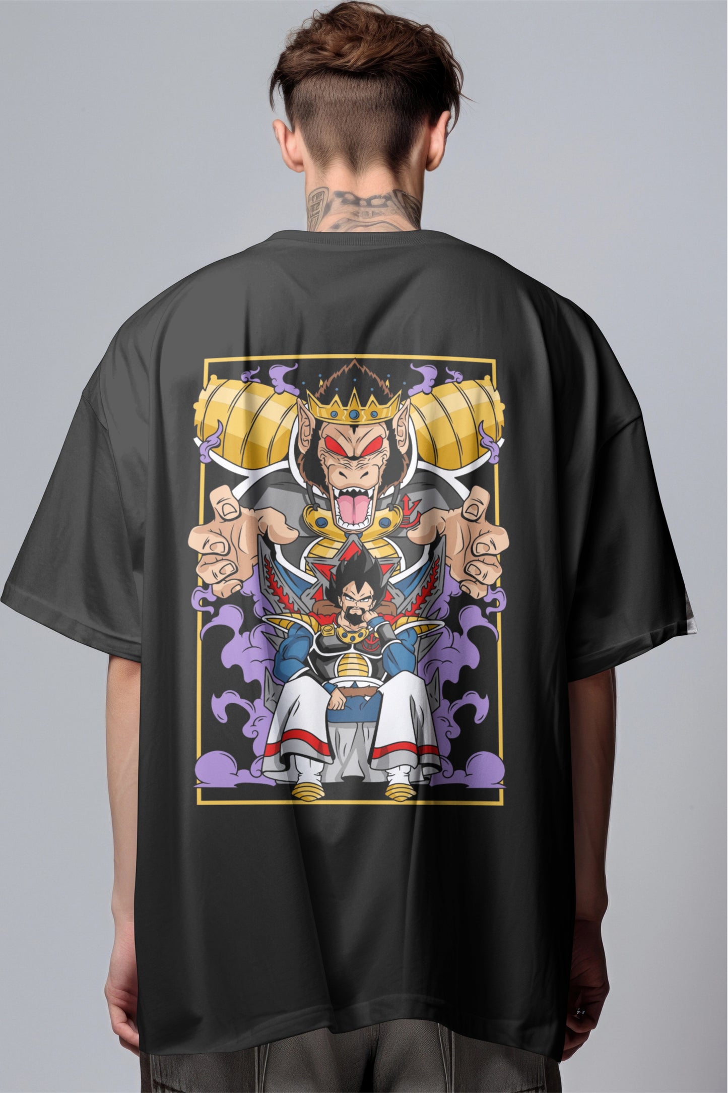 Dragon Ball Z Vegeta "Prince of Destruction" Printed Oversized T-shirt