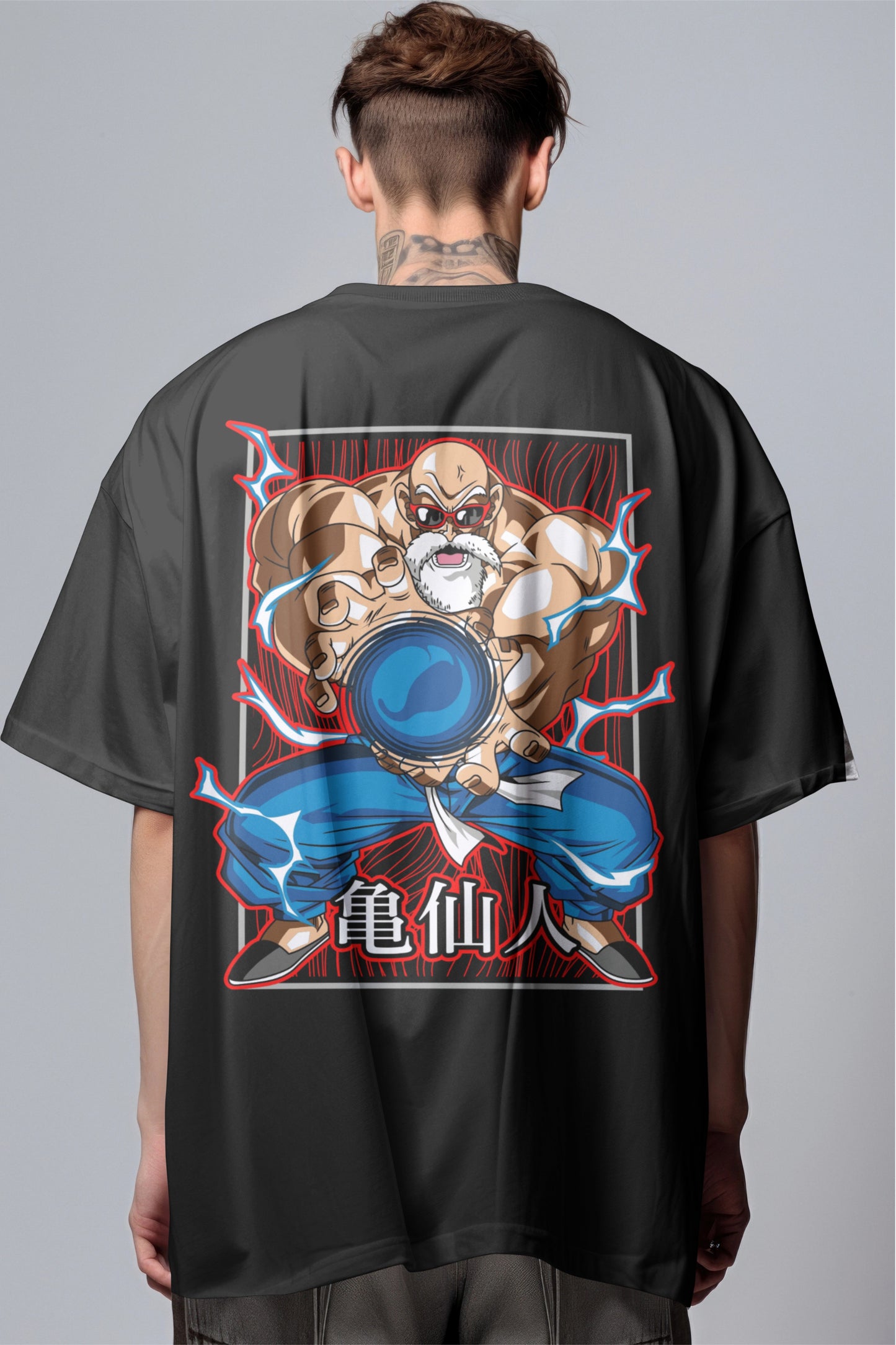 Master Roshi Graphic Printed Oversized T-shirt