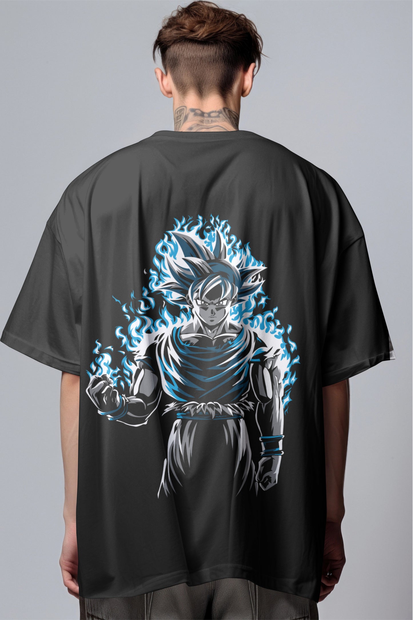 Goku - Ultra instinct Graphic Printed Oversized T-shirt