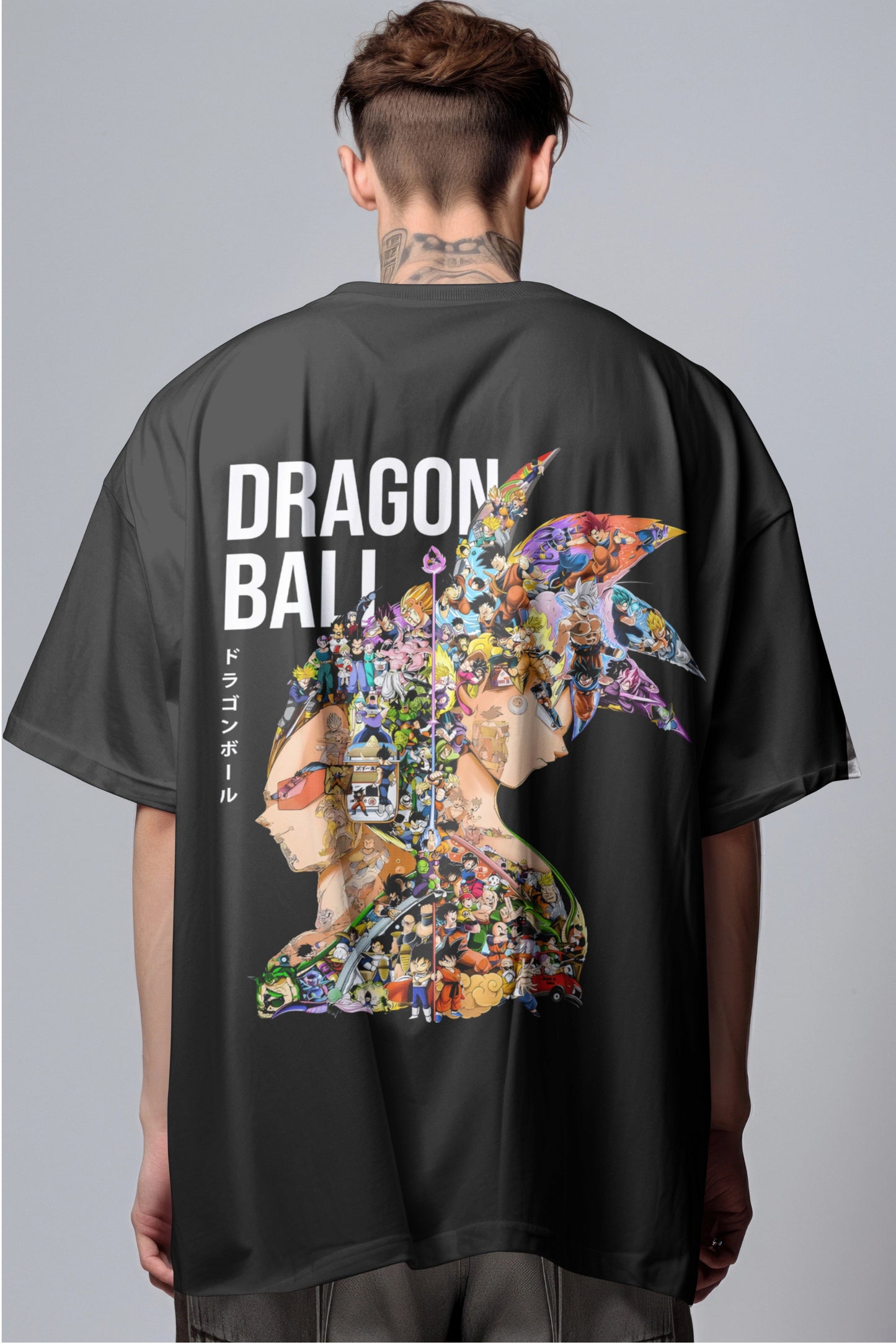 Dragon Ball Dual Legacy Graphic Printed Oversized T-shirt Harble Outfits