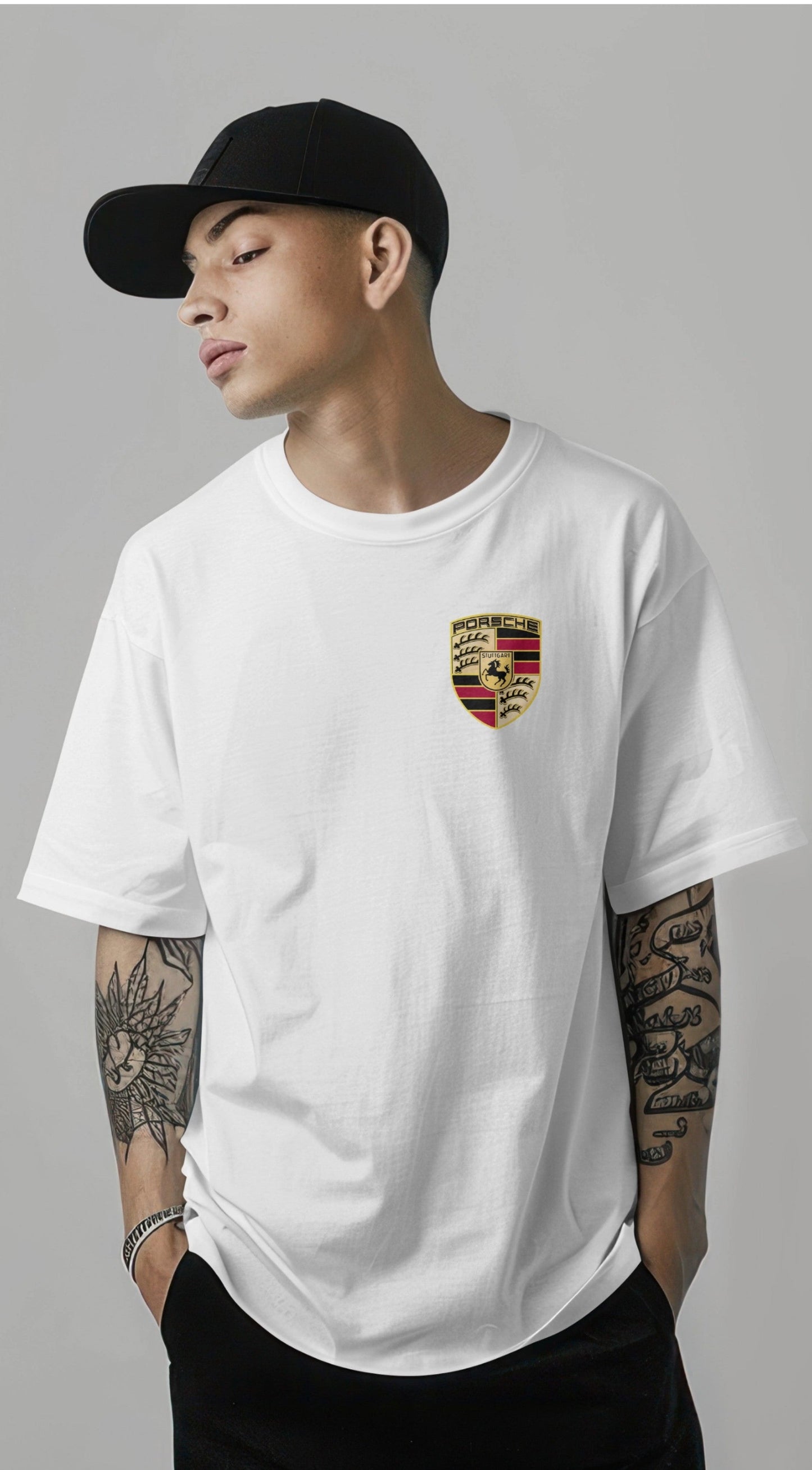 Porsche GT3 RS Graphic Printed Oversized T-shirt Harble Outfits