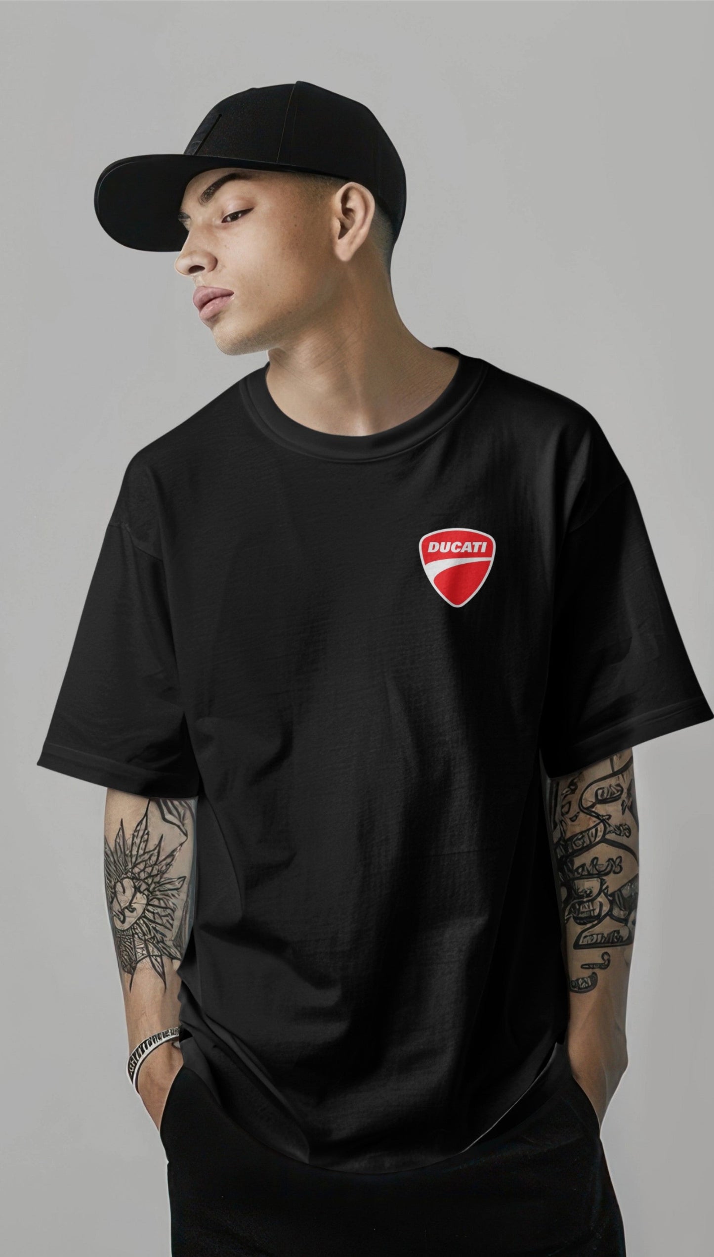 Ducati Street Fighter Graphic Printed Oversized T-shirt Harble Outfits