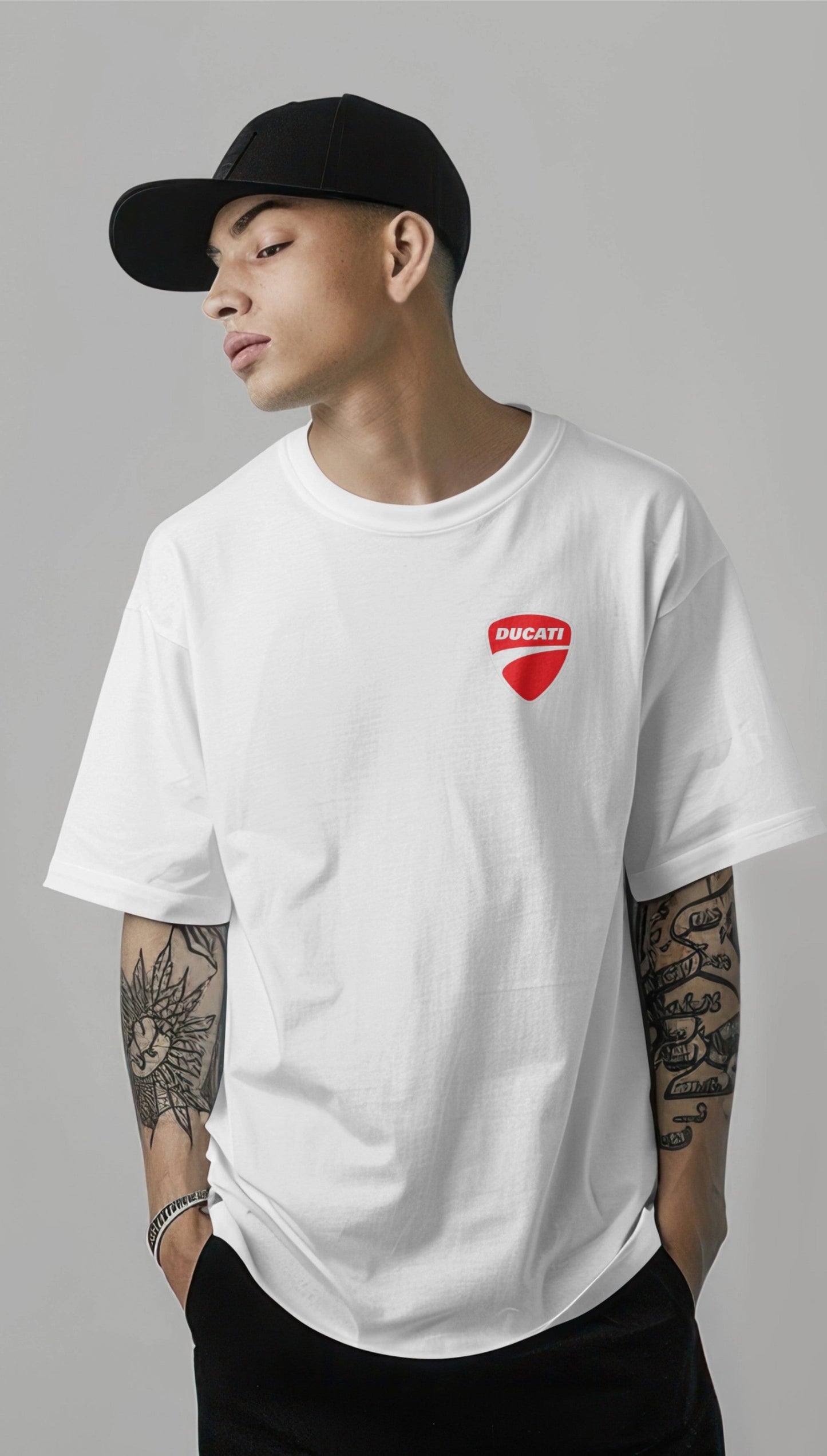 Ducati Street Fighter Graphic Printed Oversized T-shirt Harble Outfits