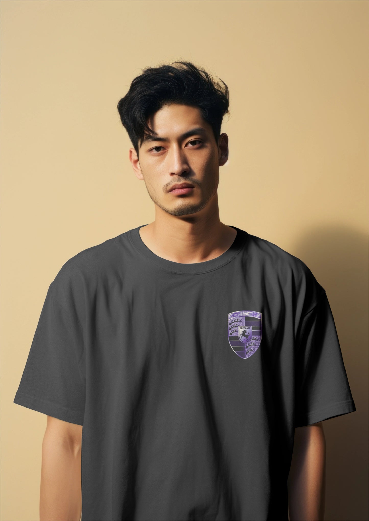 Porsche Graphic Printed Oversized T-Shirt Harble Outfits