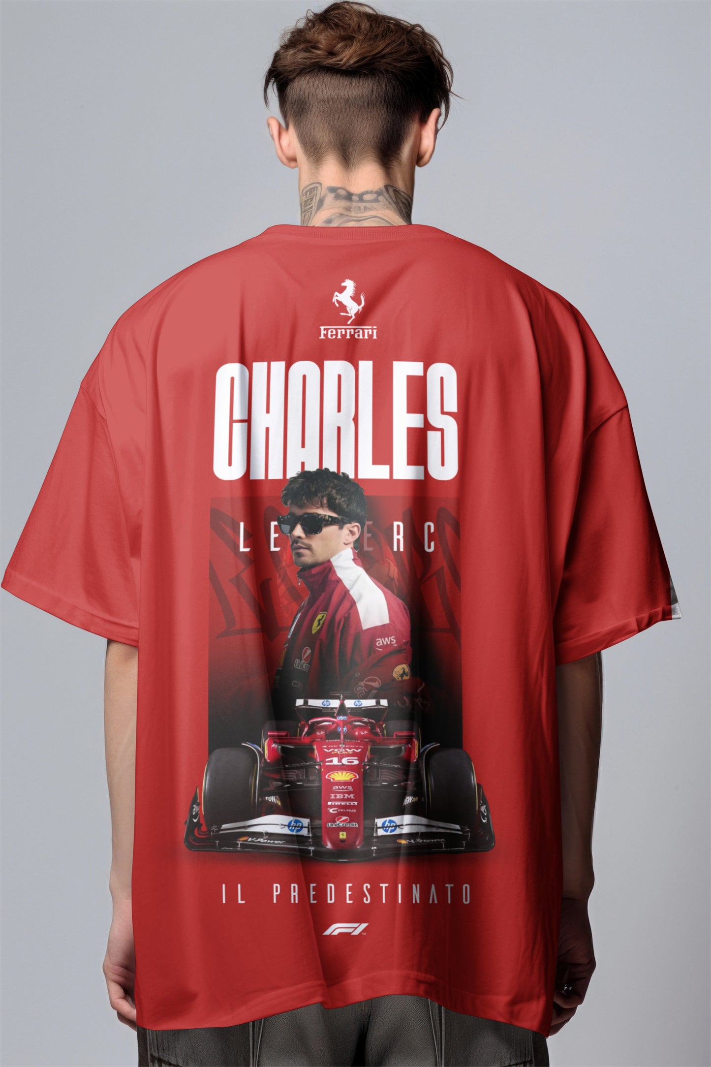 Charles Leclerc Ferrari Oversized T-Shirt