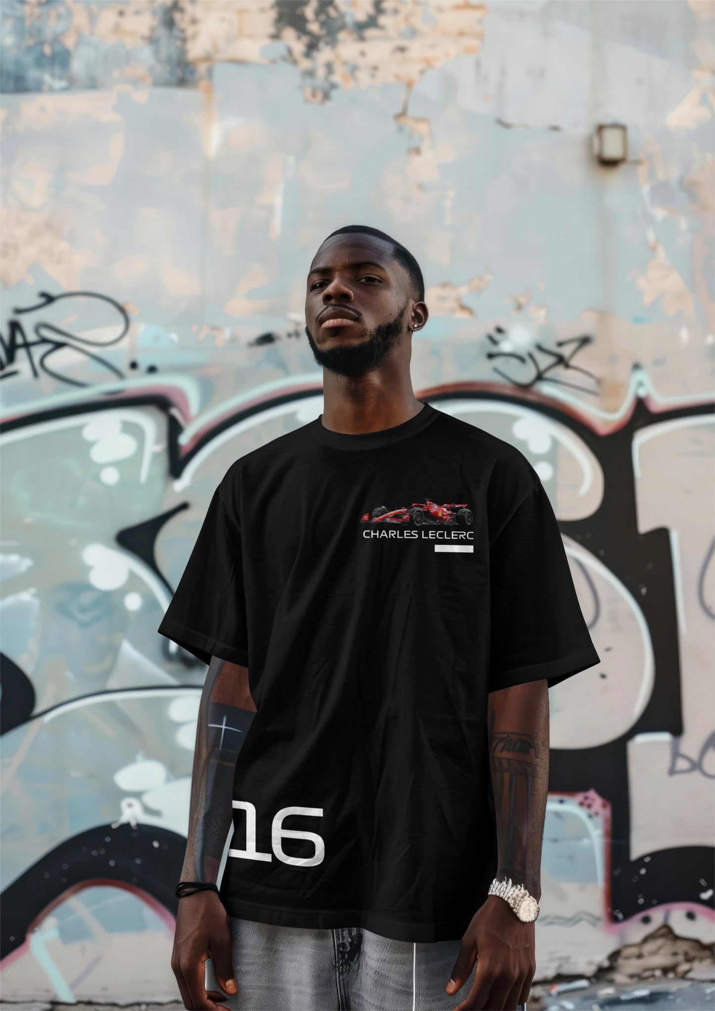 Charles Leclerc Ferrari Oversized T-Shirt