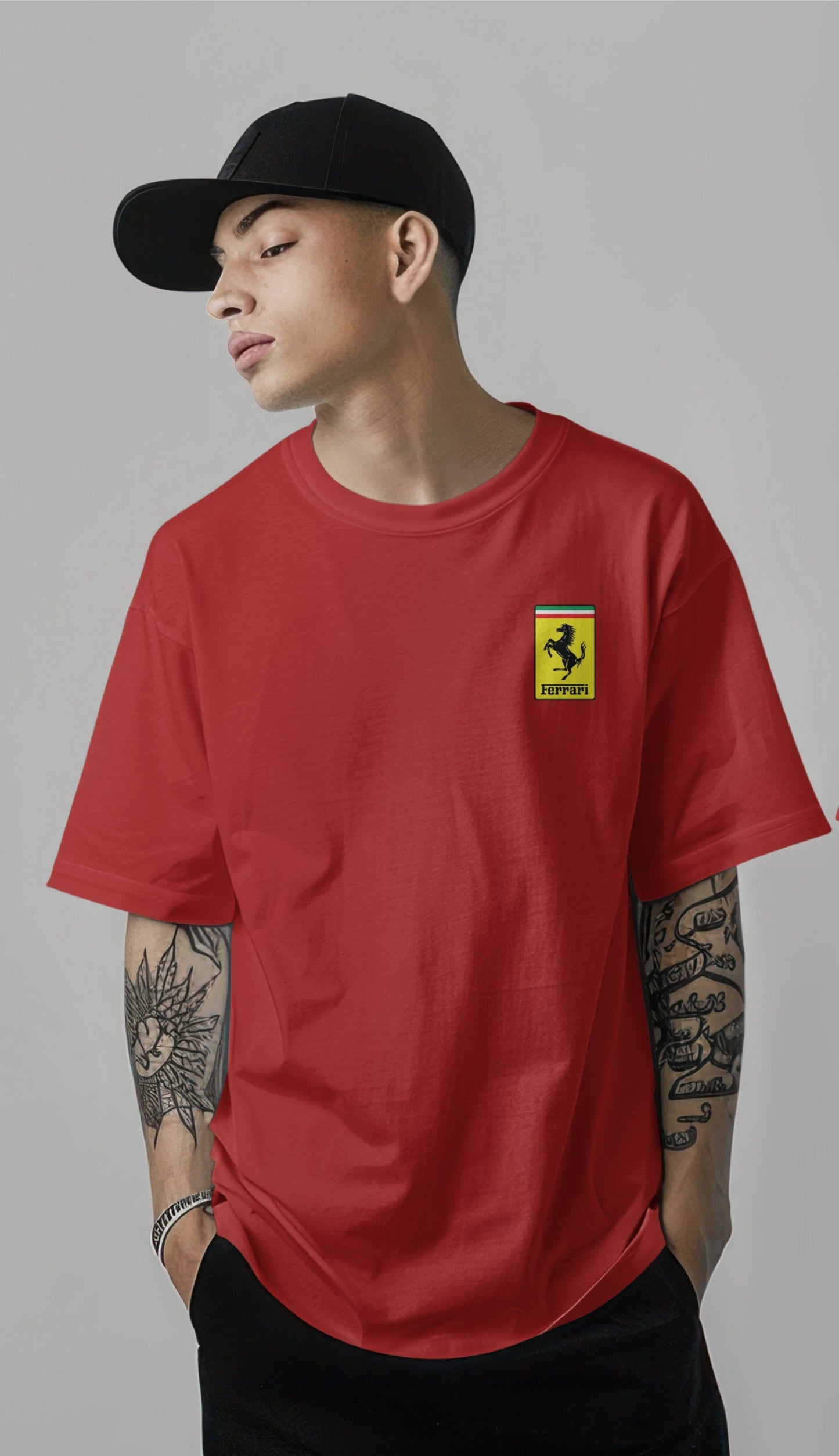 Ferrari F1 Tribute Oversized T-Shirt | Harble Streetwear Harble Outfits