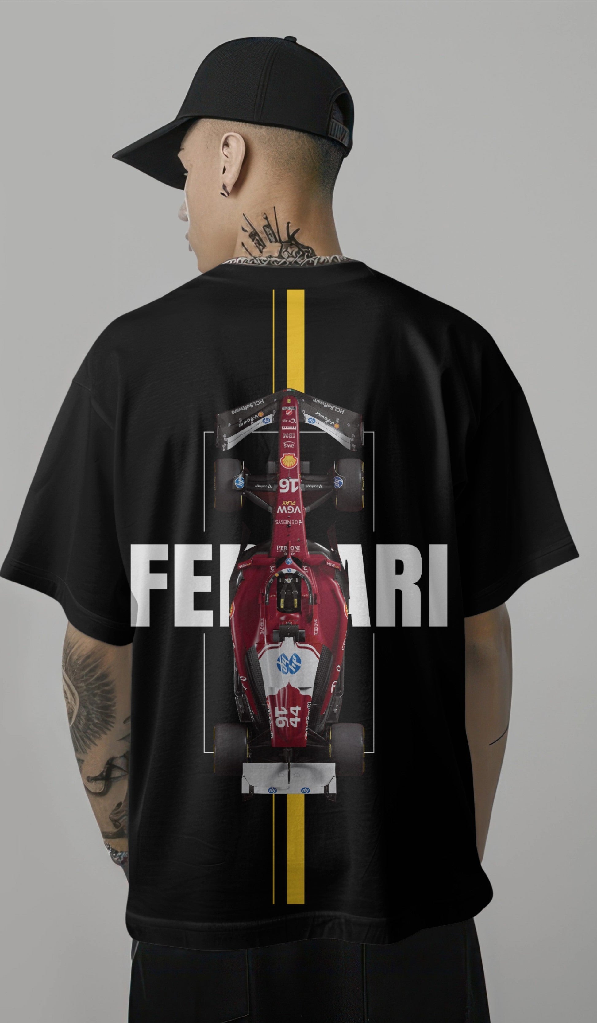 Ferrari F1 Oversized T-Shirt – Speed Machine Edition Harble Outfits