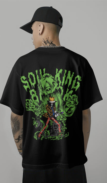 One Piece Soul King Brook Graphic Printed Oversized T-shirt Harble Outfits