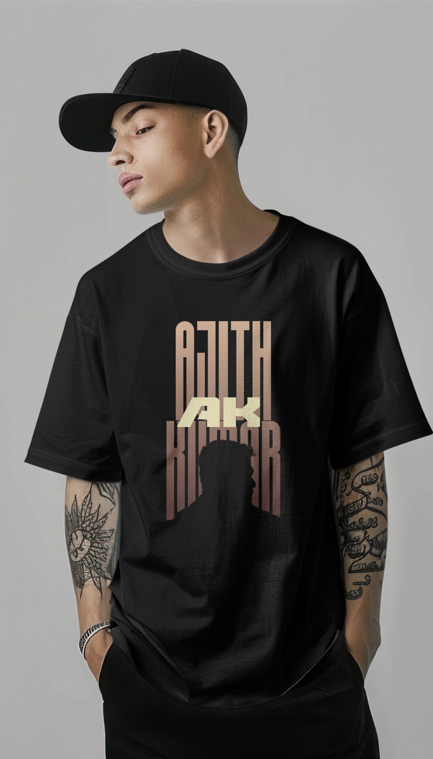 Ajith Kumar - Thala Legacy Oversized T-Shirt - AK Tribute Edition Harble Outfits