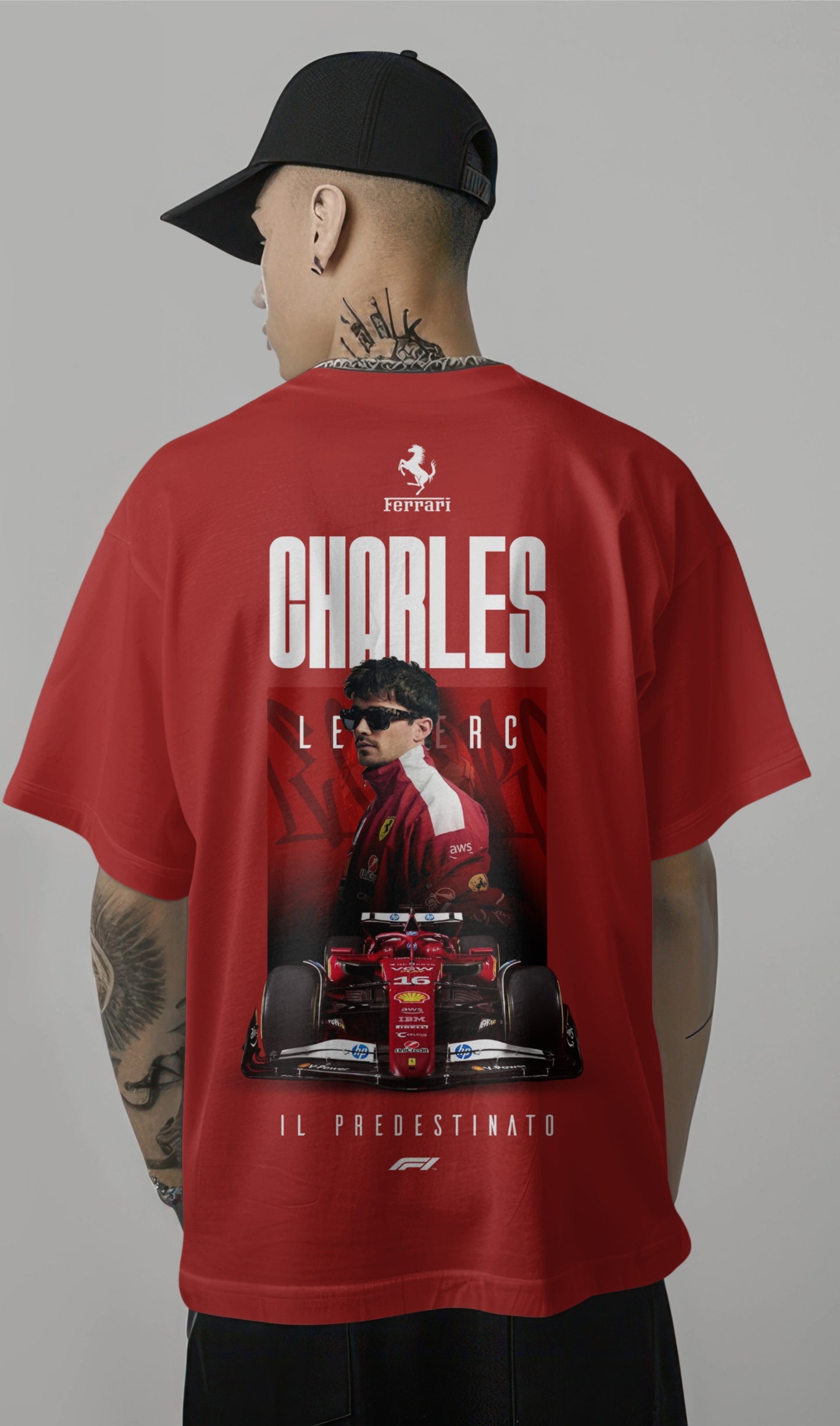 Charles Leclerc Ferrari Oversized T-Shirt