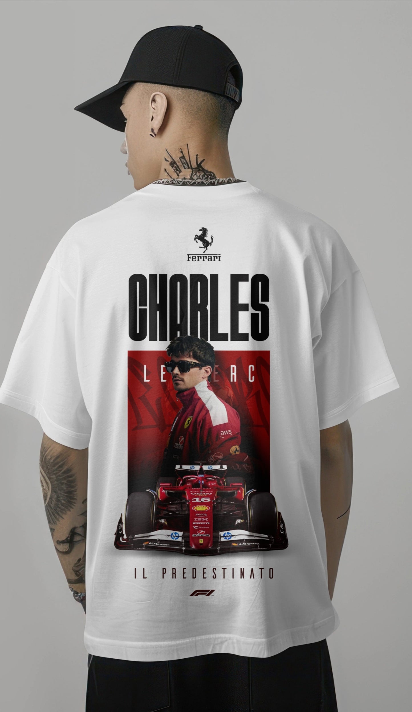 Charles Leclerc Ferrari Oversized T-Shirt