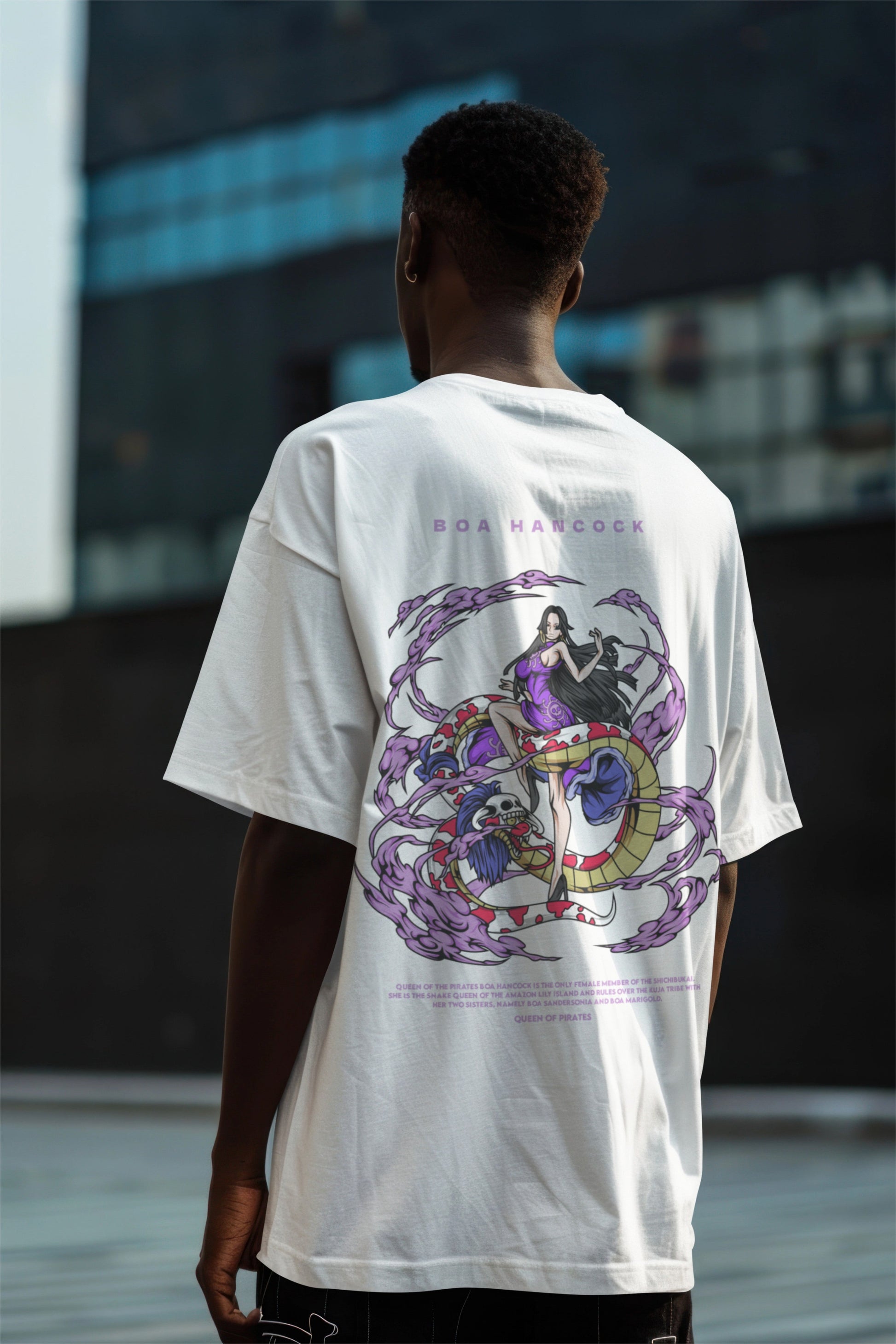One Piece Boa Hancock Empress Graphic Printed Oversized T-shirt Harble Outfits