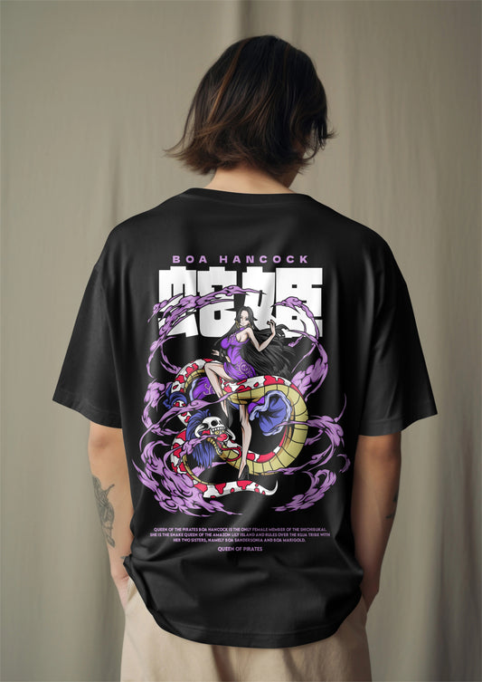 One Piece Boa Hancock Empress Graphic Printed Oversized T-shirt Harble Outfits