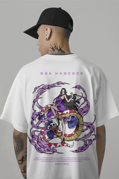 One Piece Boa Hancock Empress Graphic Printed Oversized T-shirt Harble Outfits