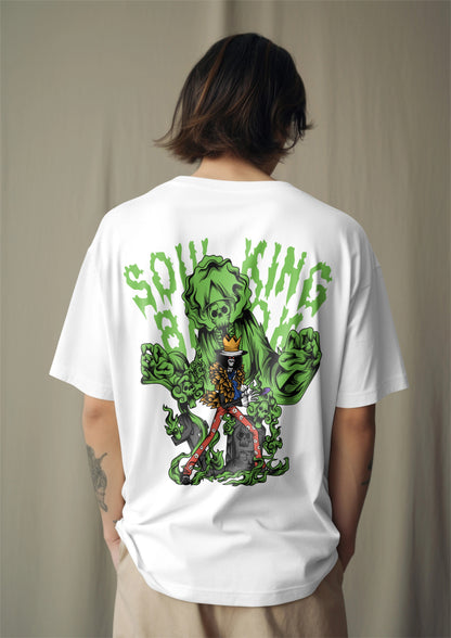 One Piece Soul King Brook Graphic Printed Oversized T-shirt Harble Outfits