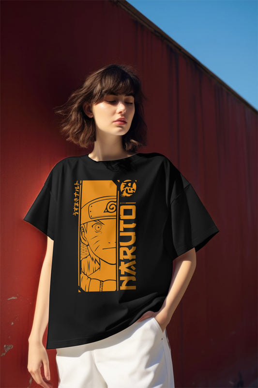 Naruto Vintage Manga Panel Graphic Printed Oversized T-shirt Harble Outfits