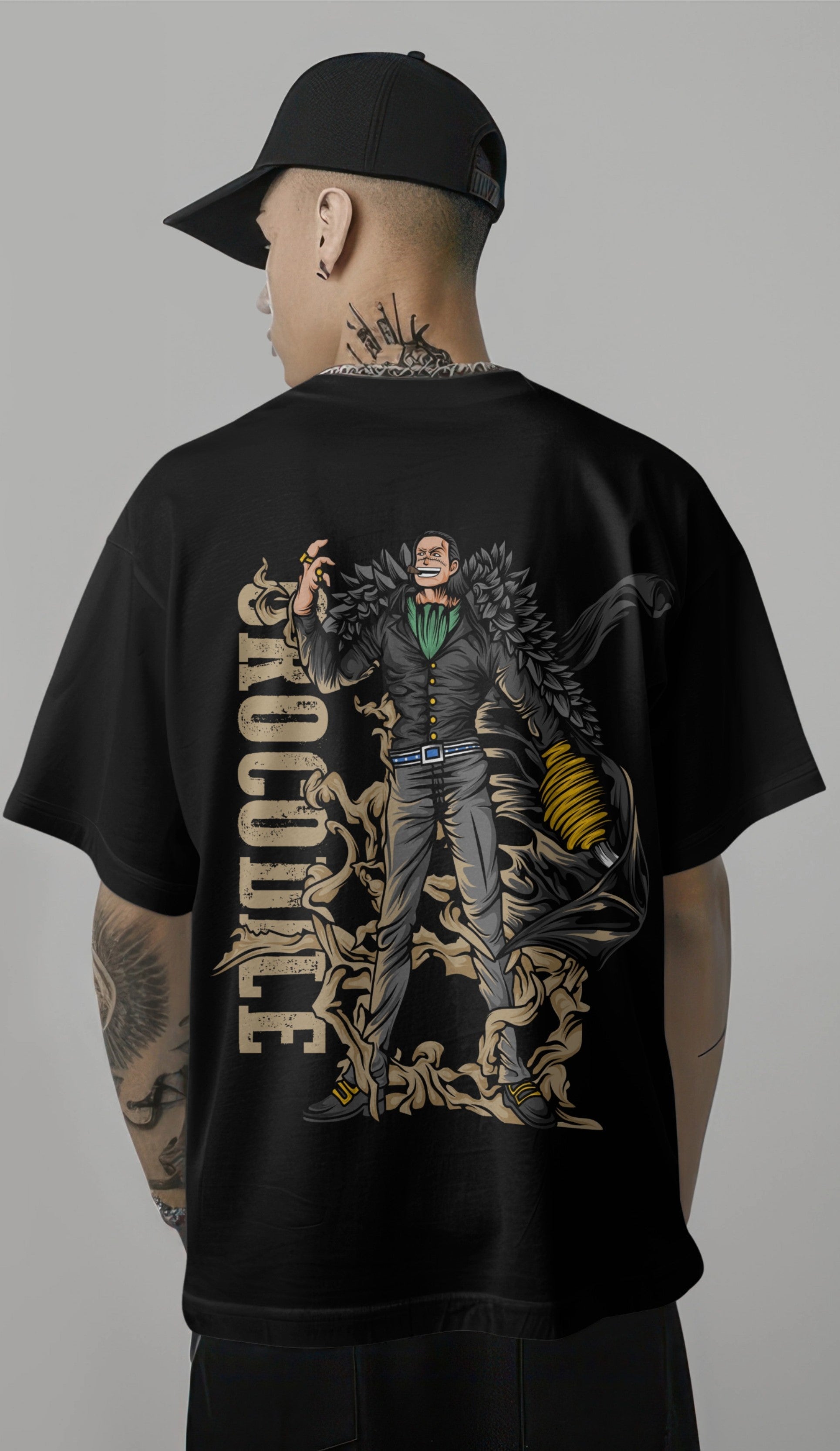 One Piece Sir Crocodile Desert King Graphic Printed Oversized T-shirt Harble Outfits