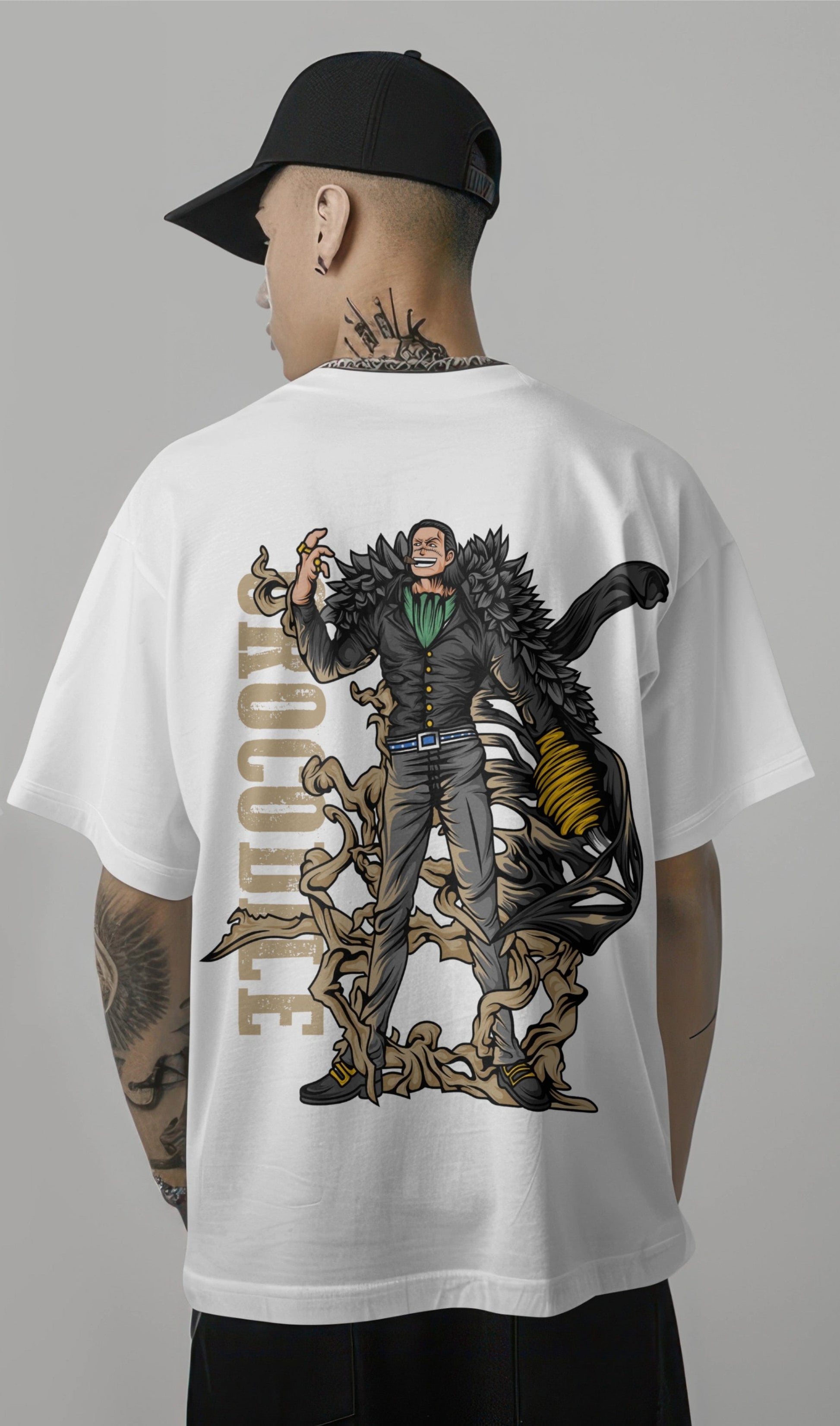 One Piece Sir Crocodile Desert King Graphic Printed Oversized T-shirt Harble Outfits