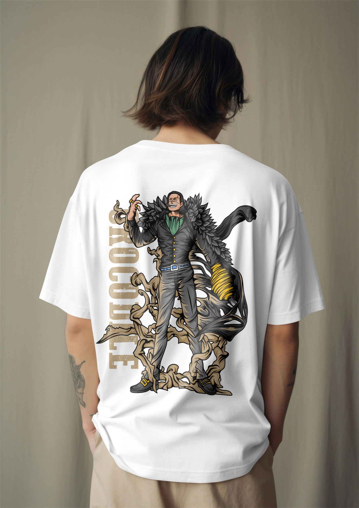 One Piece Sir Crocodile Desert King Graphic Printed Oversized T-shirt Harble Outfits