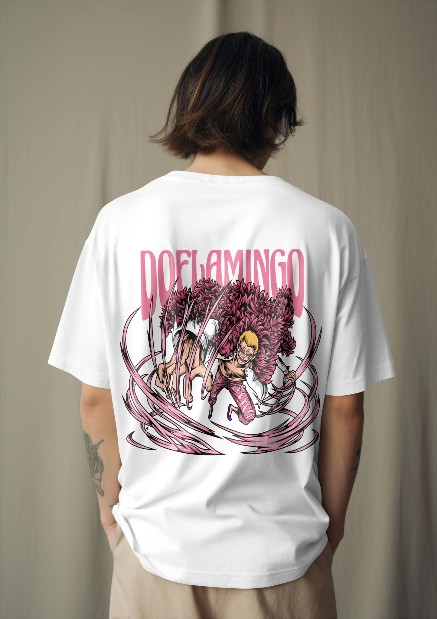 One Piece Donquixote Doflamingo String Graphic Printed Oversized T-shirt Harble Outfits
