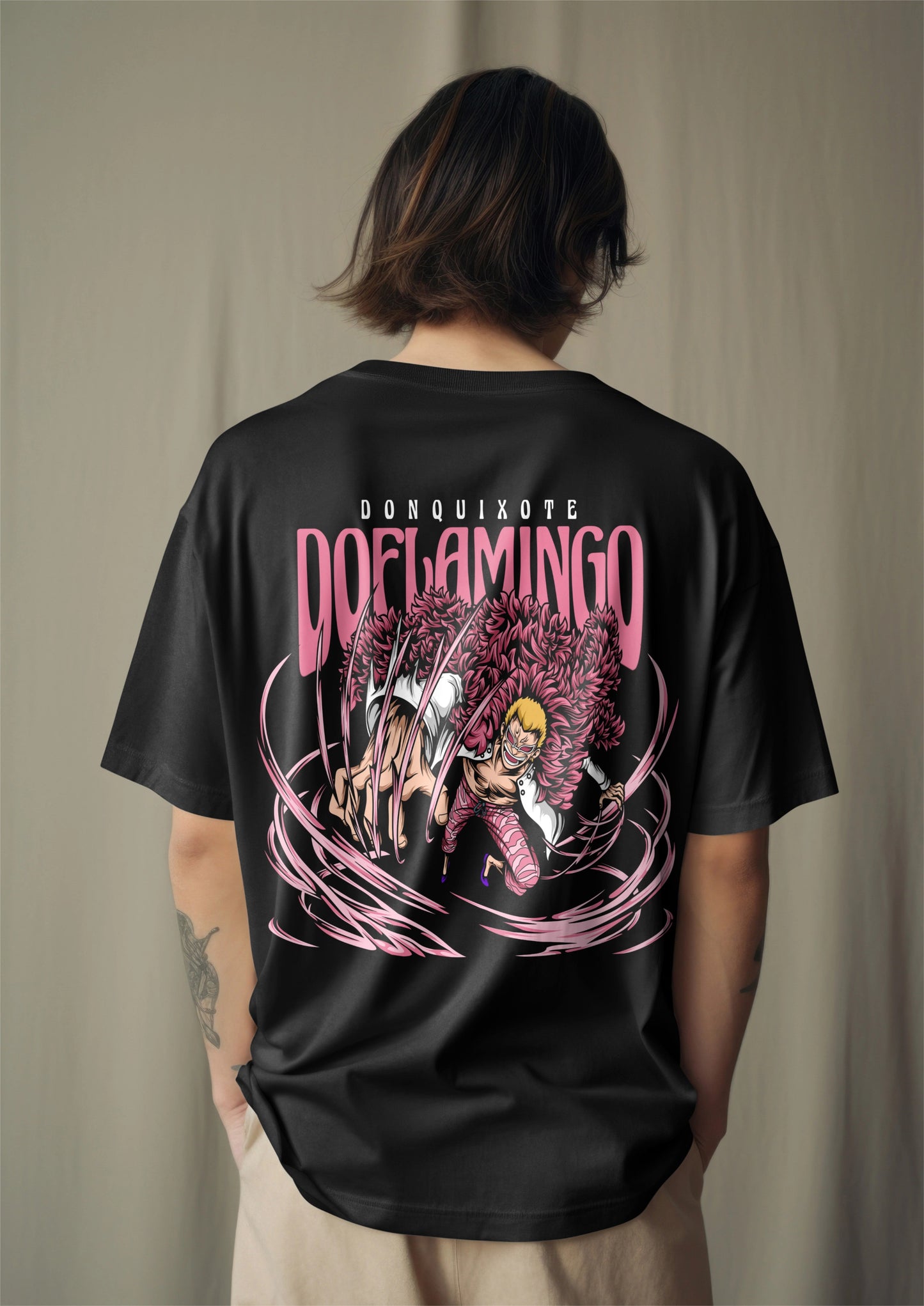 One Piece Donquixote Doflamingo String Graphic Printed Oversized T-shirt Harble Outfits