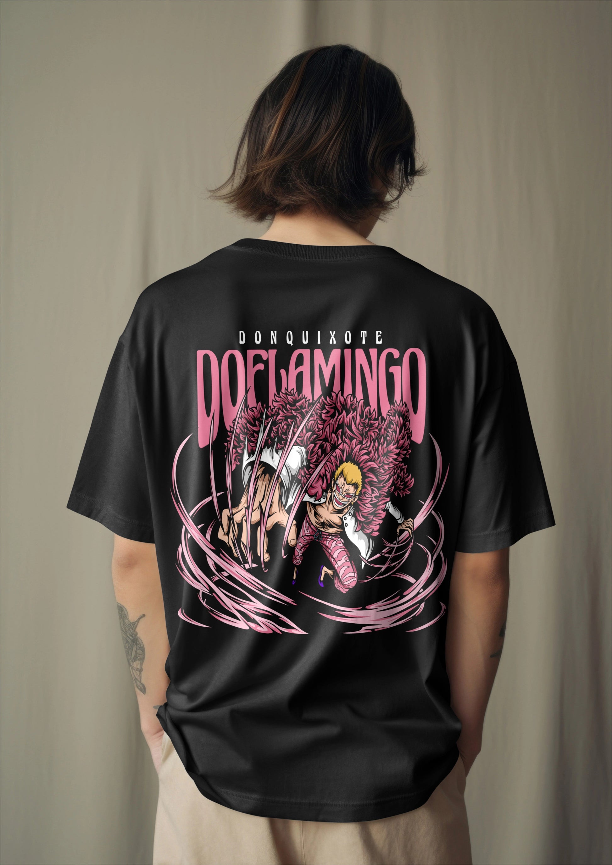One Piece Donquixote Doflamingo String Graphic Printed Oversized T-shirt Harble Outfits