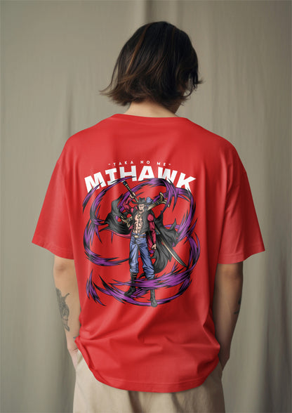 One Piece Dracule Mihawk Hawk Eyes Graphic Printed Oversized T-shirt Harble Outfits