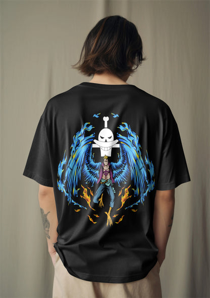 One Piece Marco The Phoenix Graphic Printed Oversized T-shirt Harble Outfits