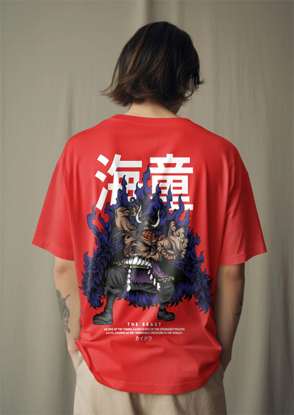 One Piece Kaido The Beast Emperor Graphic Printed Oversized T-shirt Harble Outfits